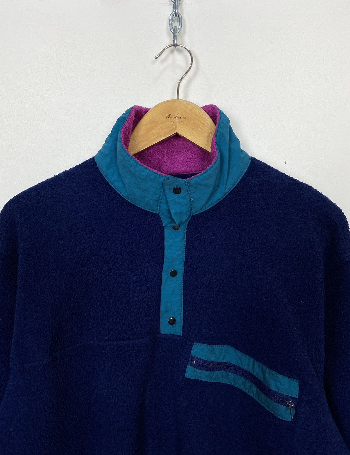 Vintage Vintage Musto Snugs Polarlite Fleece Jacket Pullover Blue Size US M / EU 48-50 / 2 - 2 Thumbnail
