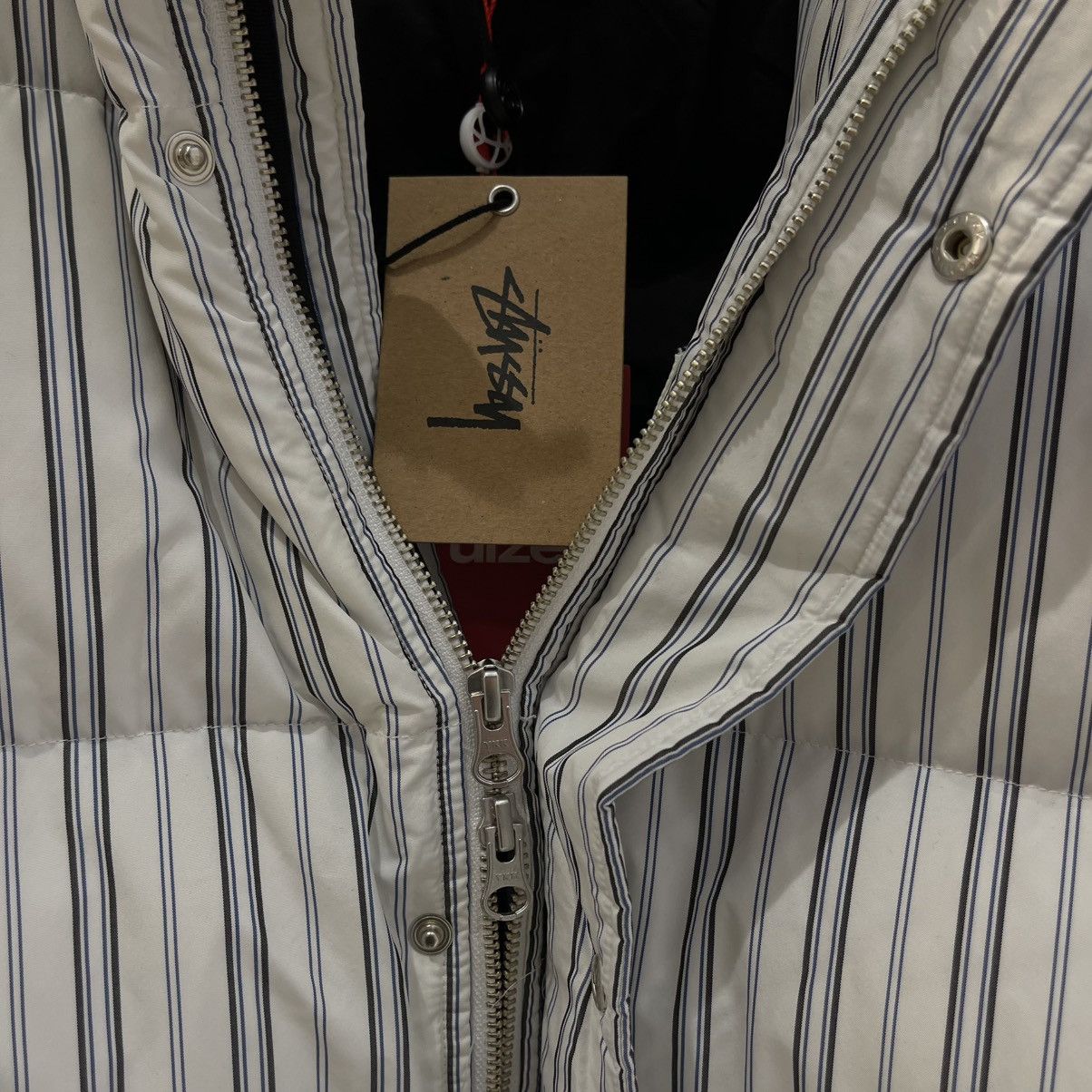 Stussy Stussy Stripe Down Puffer Jacket Size US L / EU 52-54 / 3 - 2 Thumbnail