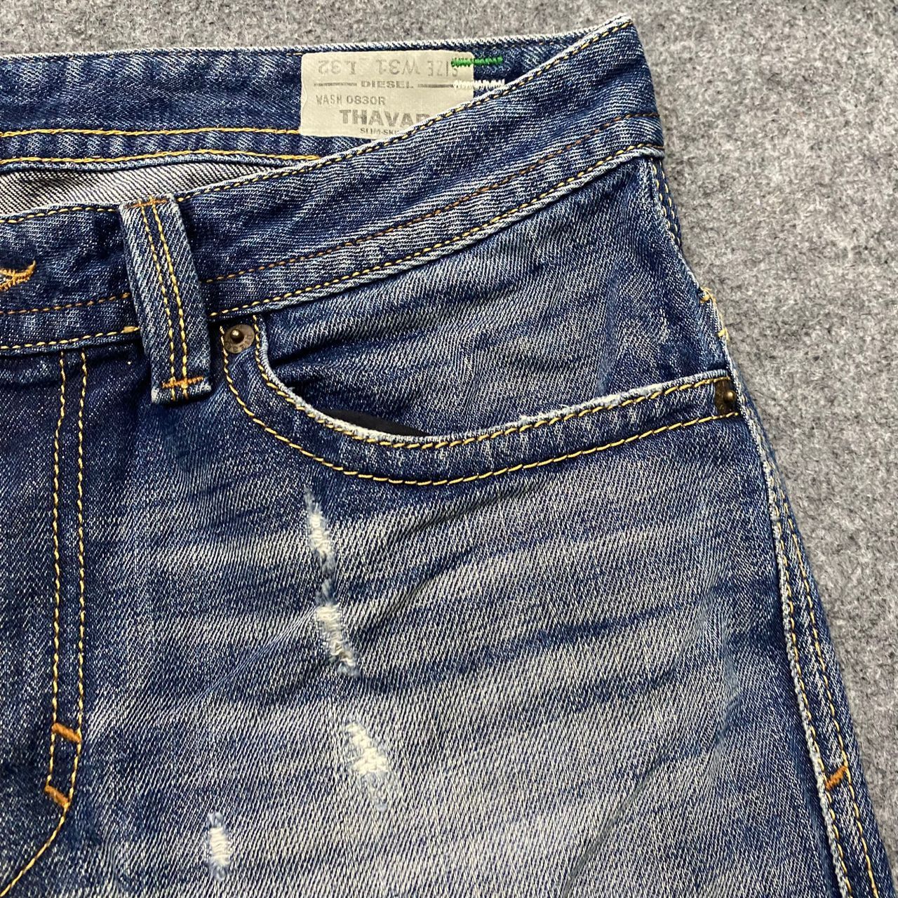 Diesel Vintage 90s Diesel Industry Distressed Denim Size US 34 / EU 50 - 11 Thumbnail