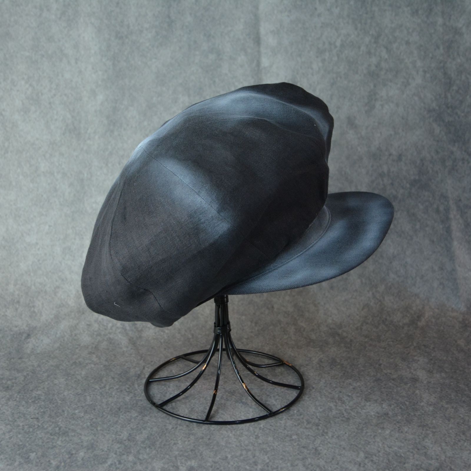 Yohji Yamamoto Yohji Yamamoto Pour Homme 24SS - CHARCOAL BIG CASQUETTE Size ONE SIZE - 3 Thumbnail