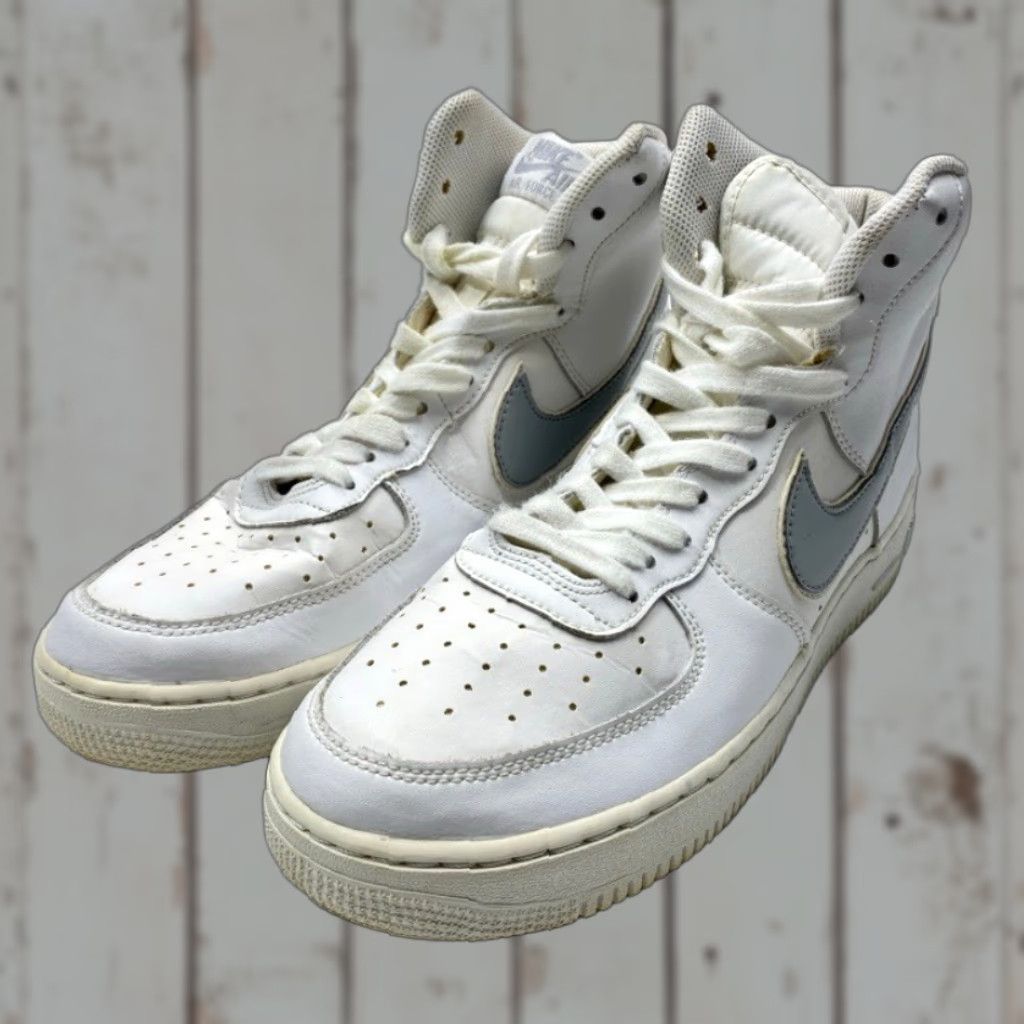 Nike Air Force 1 High Top AT4141 100 Mens Size 10 White Wolf Grey 1602 Nike Air Force 1 Sneakers Size US M / EU 48-50 / 2 - 1 Thumbnail