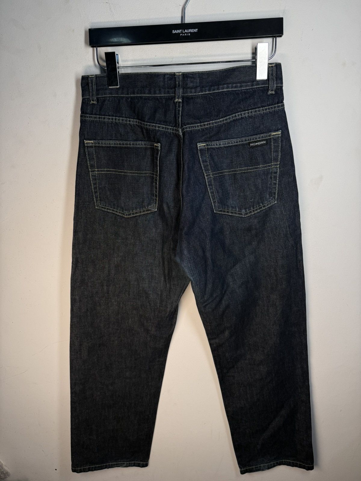 Yves Saint Laurent 38x34 YSL Jeans Denim Pants Blue Vintage y2k