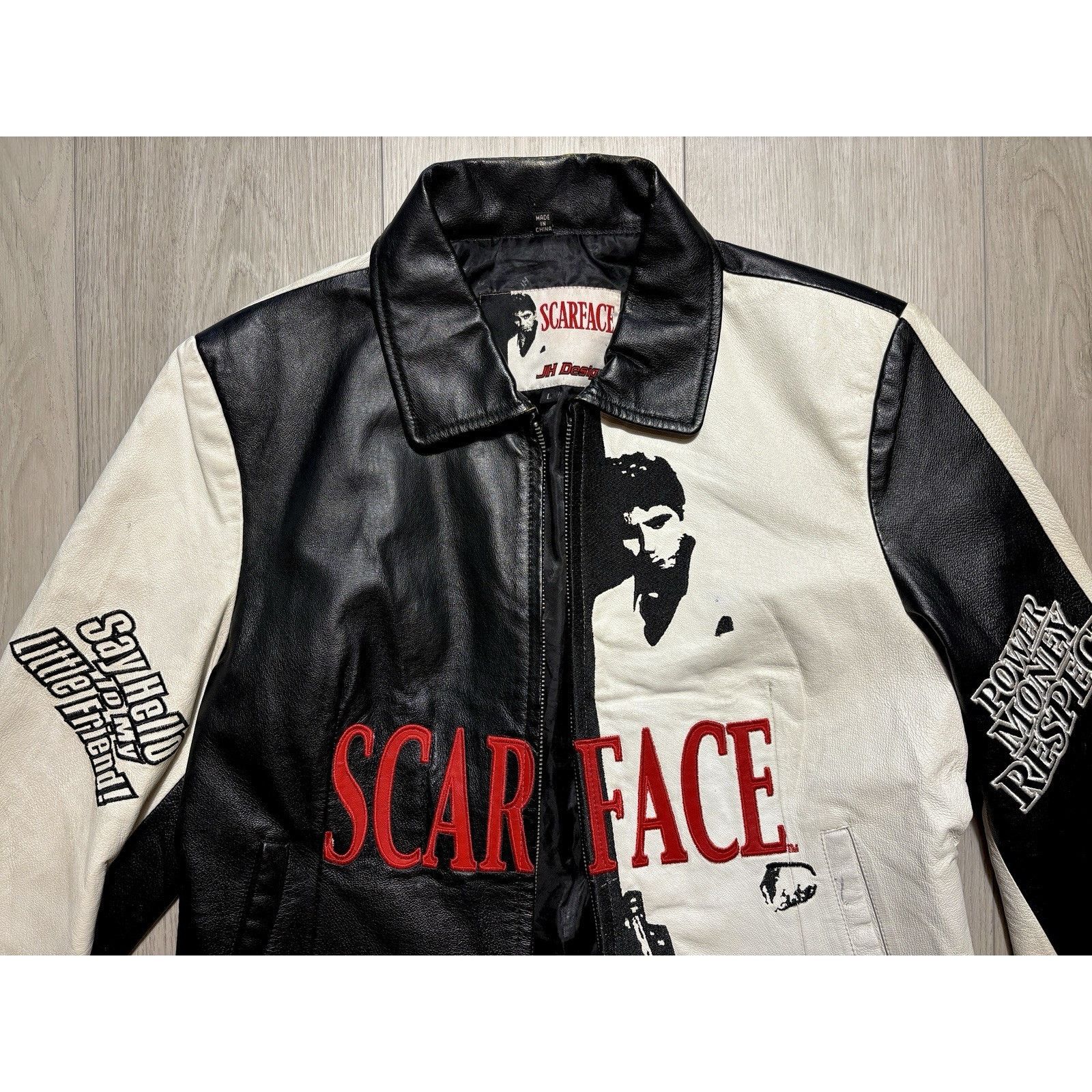 JH Design Scarface Licensed JH Design Leather Jacket Y2K Womens L Size L / US 10 / IT 46 - 7 Thumbnail