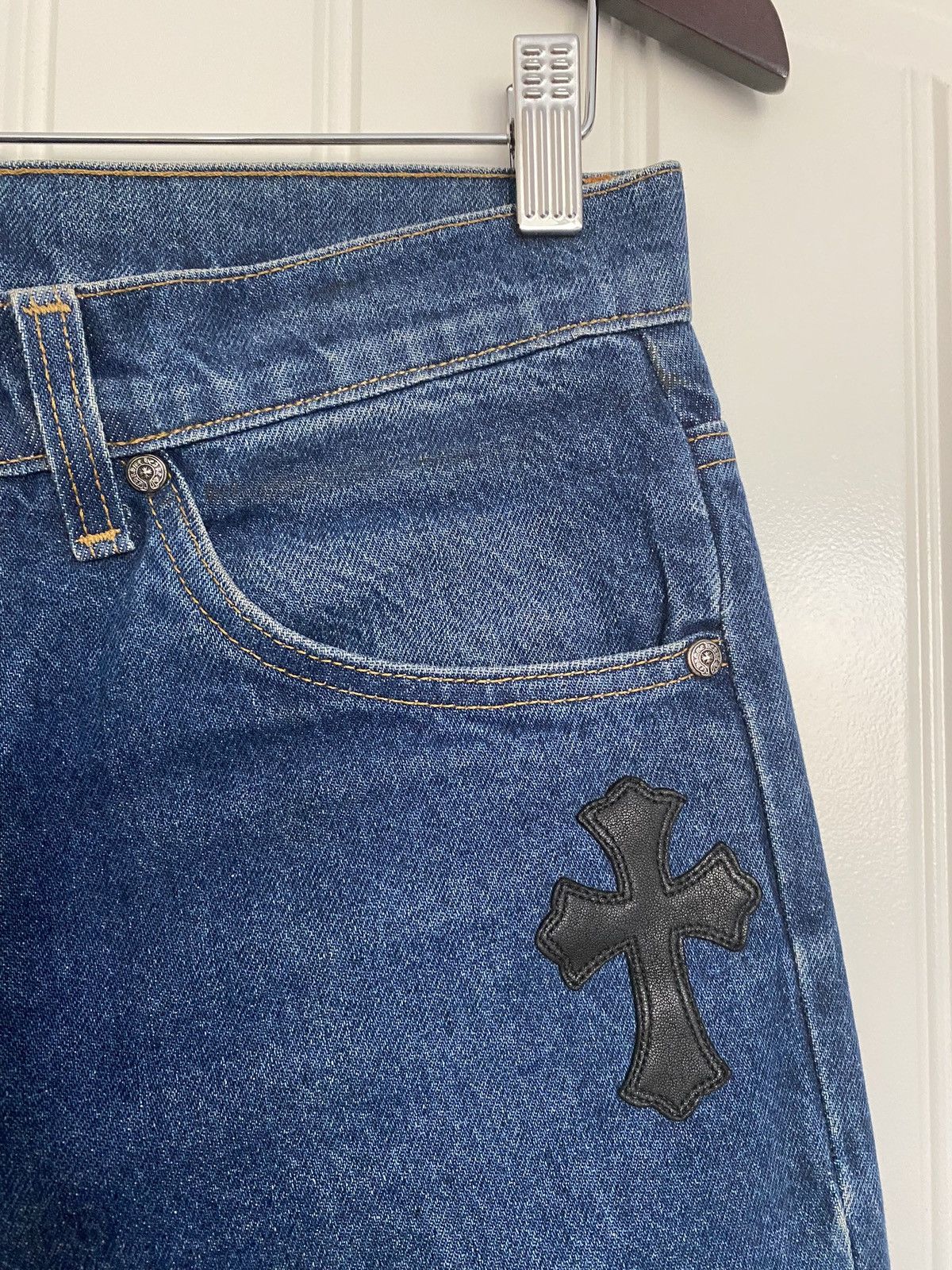 Chrome Hearts Chrome Hearts Levi’s 517 70’s Cross Patch Blue Jeans Size US 30 / EU 46 - 5 Thumbnail