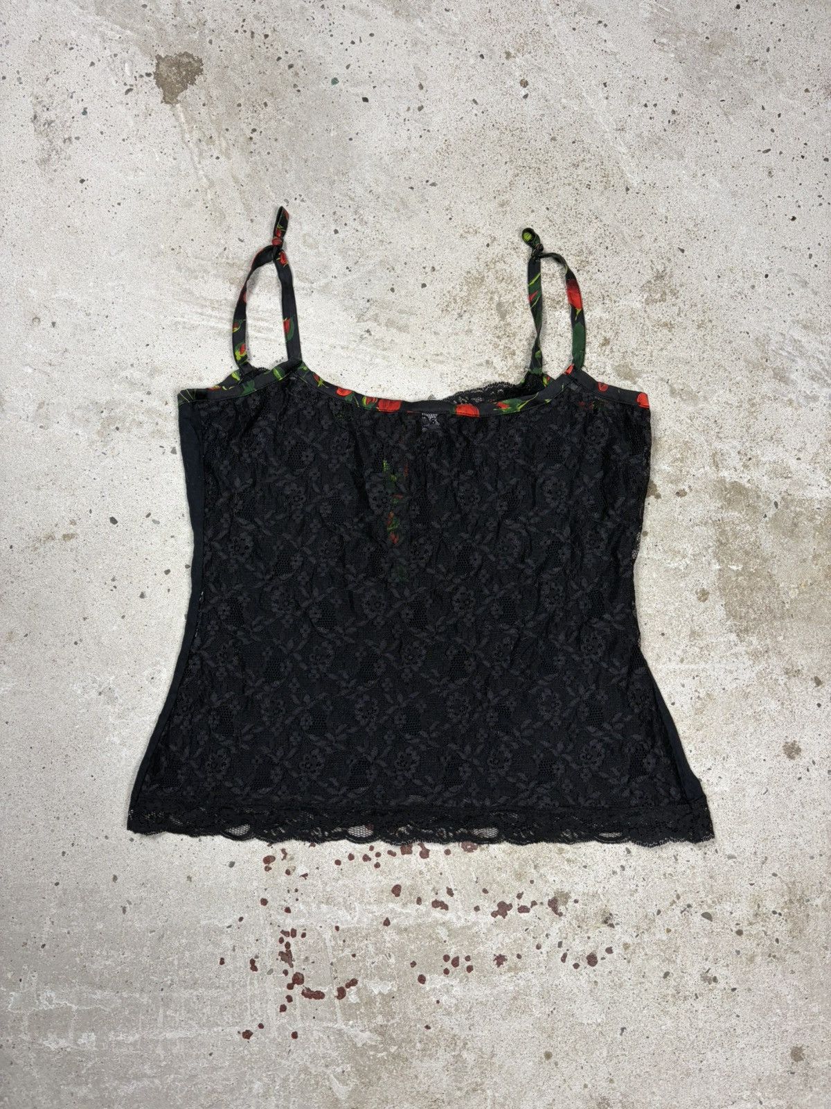 Dolce & Gabbana 2000s Dolce & Gabbana Black Floral Trims Top Corset Size L / US 10 / IT 46 - 2 Thumbnail