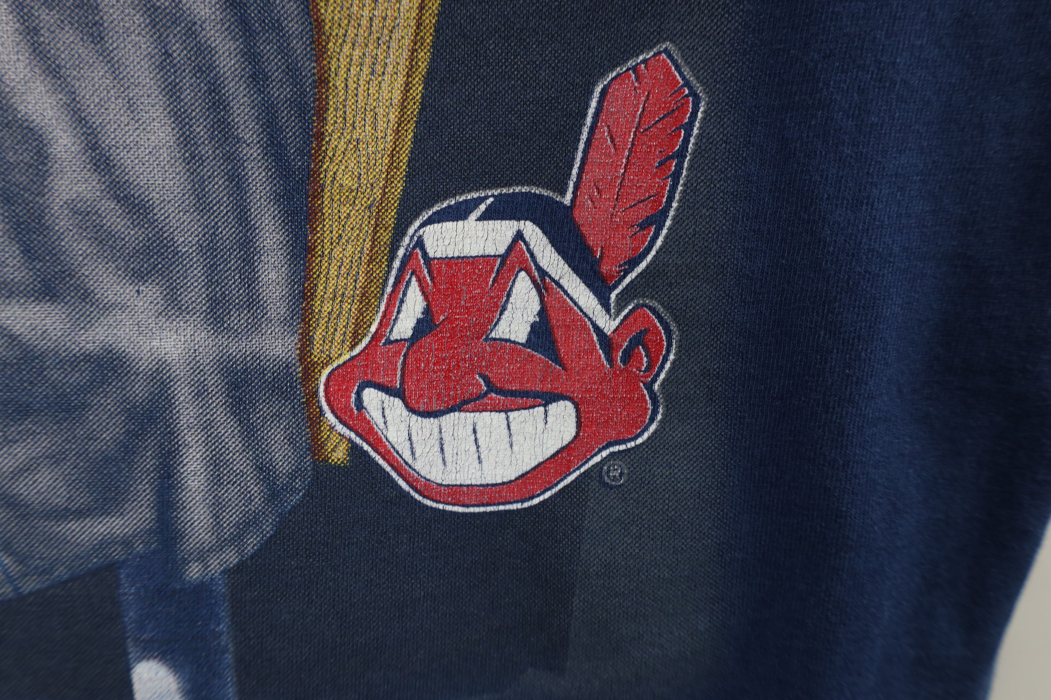 Vintage Vintage 90s Chief Wahoo Cleveland Indians Baseball T-Shirt Size US L / EU 52-54 / 3 - 8 Thumbnail