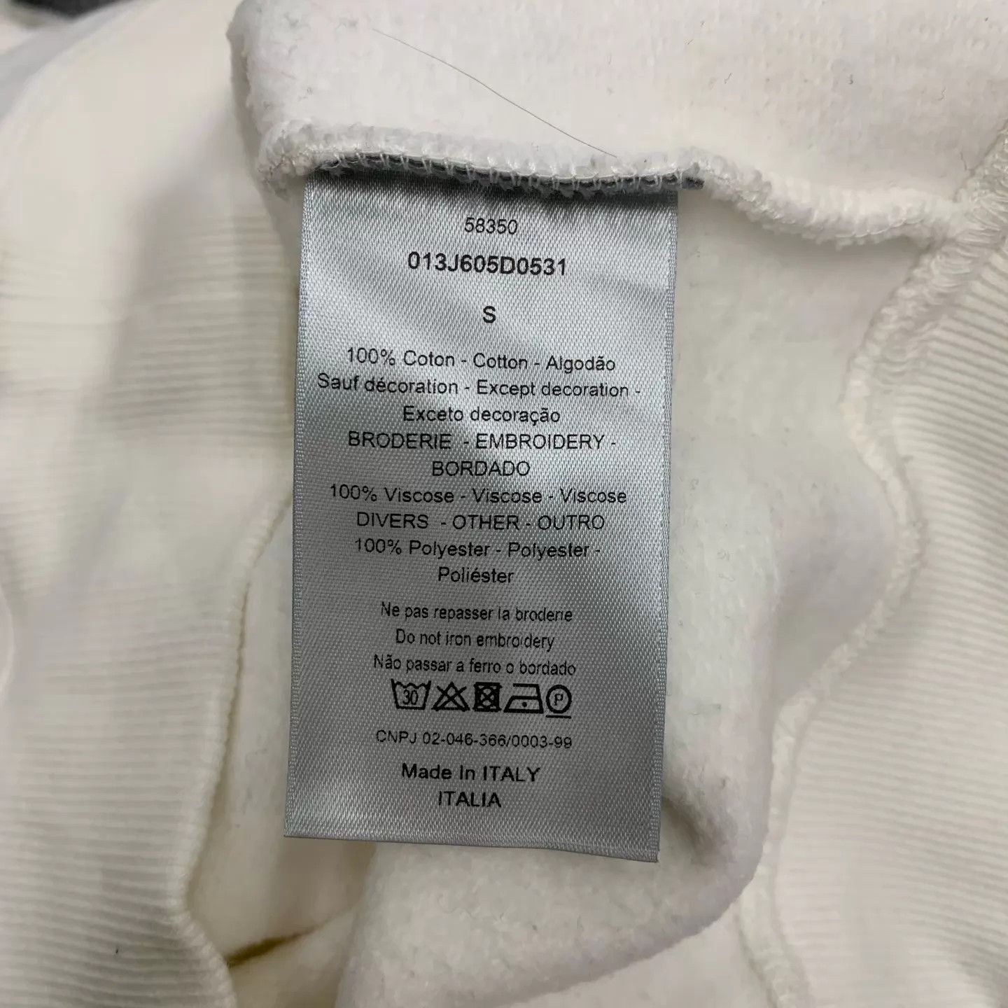 Dior Dior white floral hoodie S 95 new Size S / US 4 / IT 40 - 4 Thumbnail
