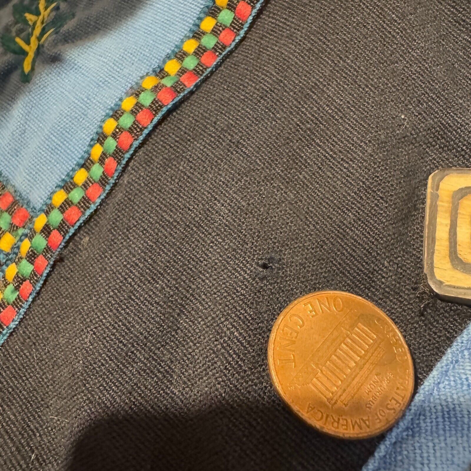 Vintage New Direction Embroidered Patchwork Jacket - M Linen Blend A Size M / US 6-8 / IT 42-44 - 4 Thumbnail