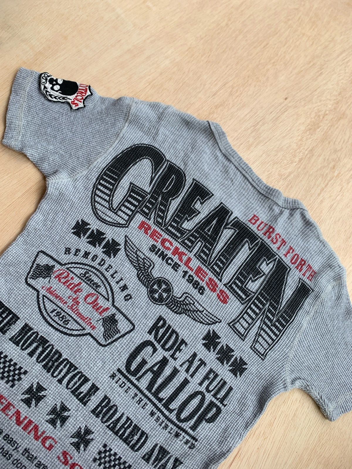 Hysteric Glamour × Japanese Brand Greaten Motorcycle Roared away Tshirt Size US M / EU 48-50 / 2 - 5 Thumbnail