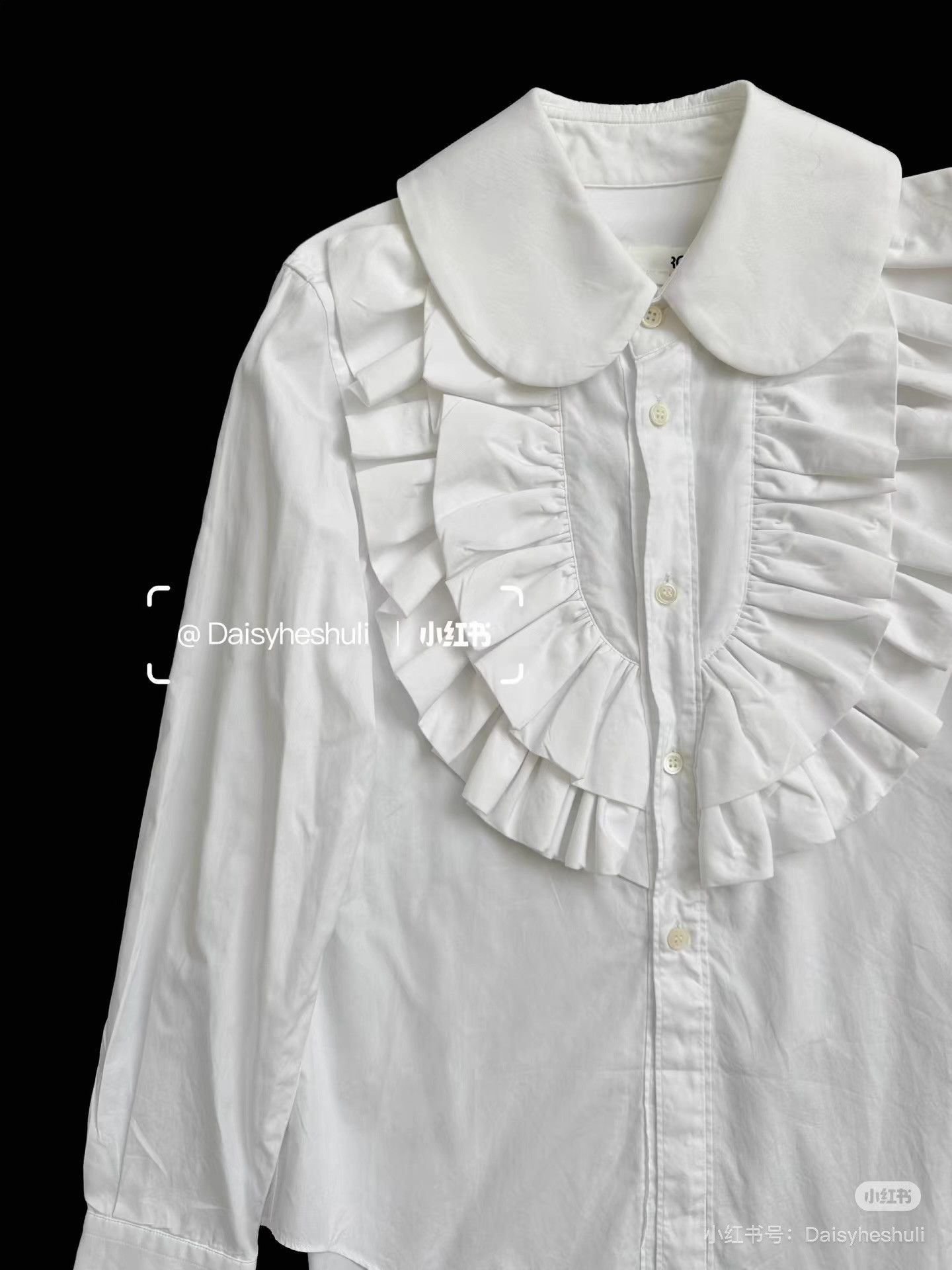 Comme des Garcons Comme des Garçons Pan Collar White Shirt。 Ｑ24 Size XS / US 0-2 / IT 36-38 - 2 Thumbnail