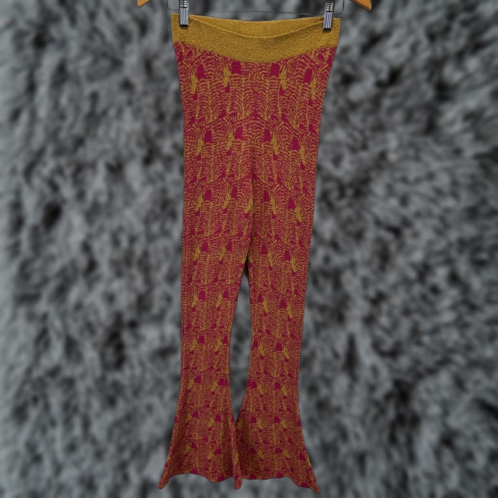Free People Free People Retro Flare Trousers Pants Pink Small Womens Size S / US 4 / IT 40 - 1 Thumbnail