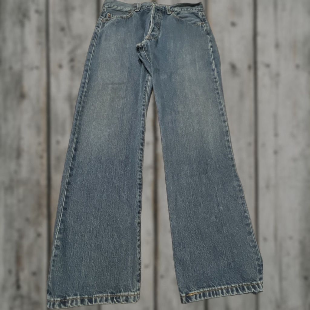 Levi's VINTAGE Levi’s 501 Jeans Button Fly 33x30 Men Blue Cotton Denim 90s Grunge Columbia Size US 33 - 1 Thumbnail