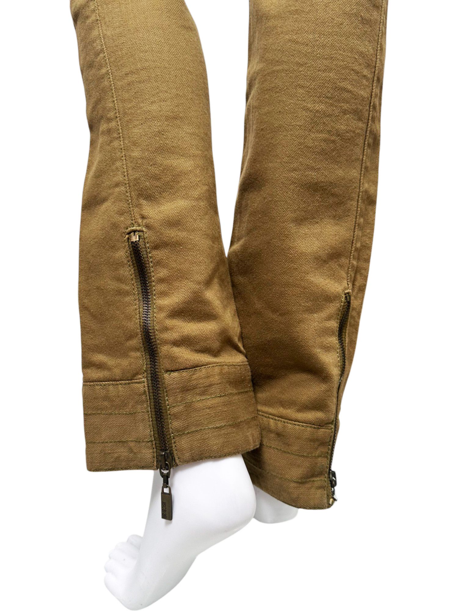 Just Cavalli Early 00's Brown Zipped Pants Size 27" / US 4 / IT 40 - 8 Thumbnail