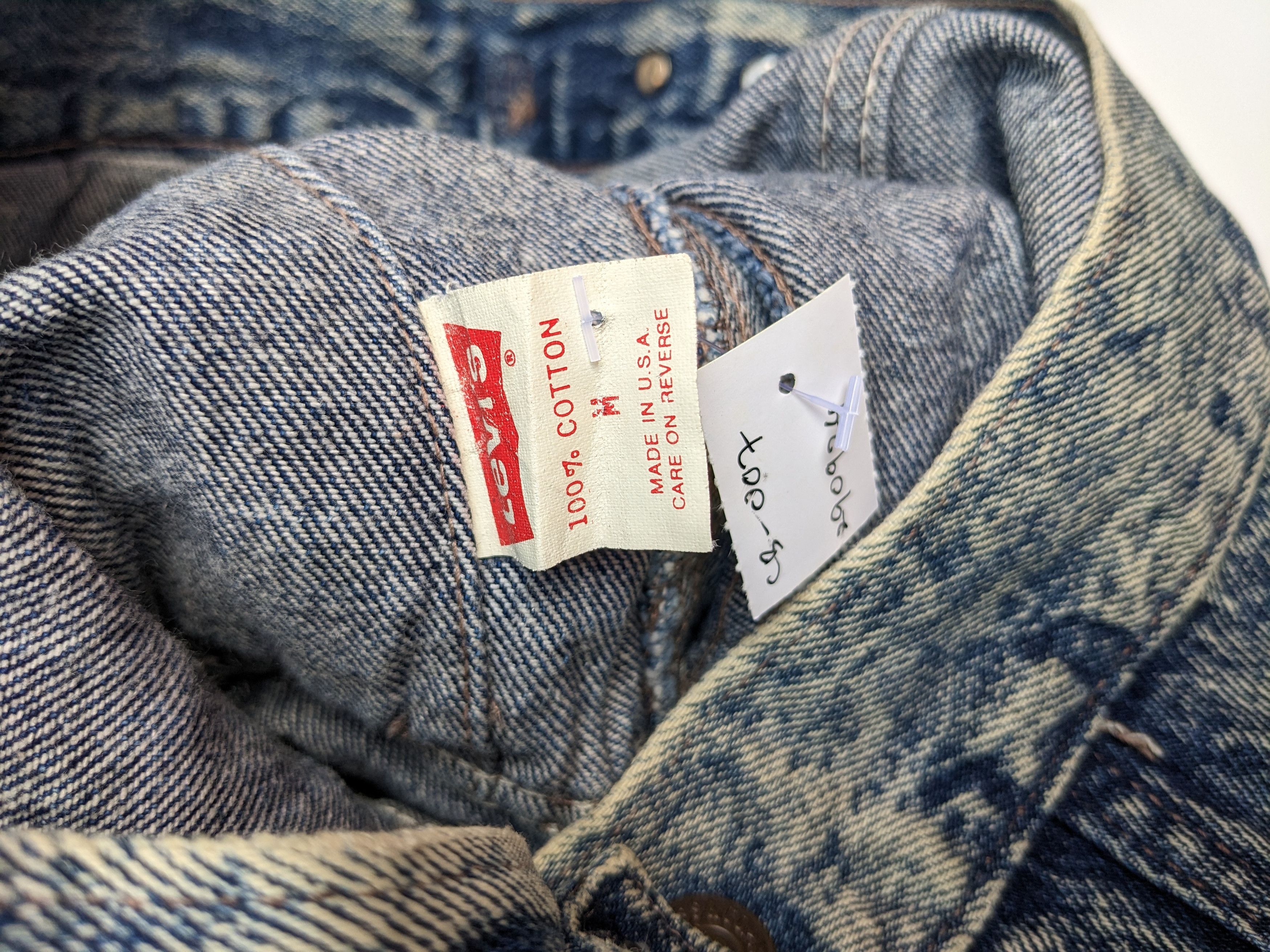 Levi's × Levi's Vintage Clothing Vintage 80s Levi's Acid wash trucker jacket Size US M / EU 48-50 / 2 - 8 Thumbnail