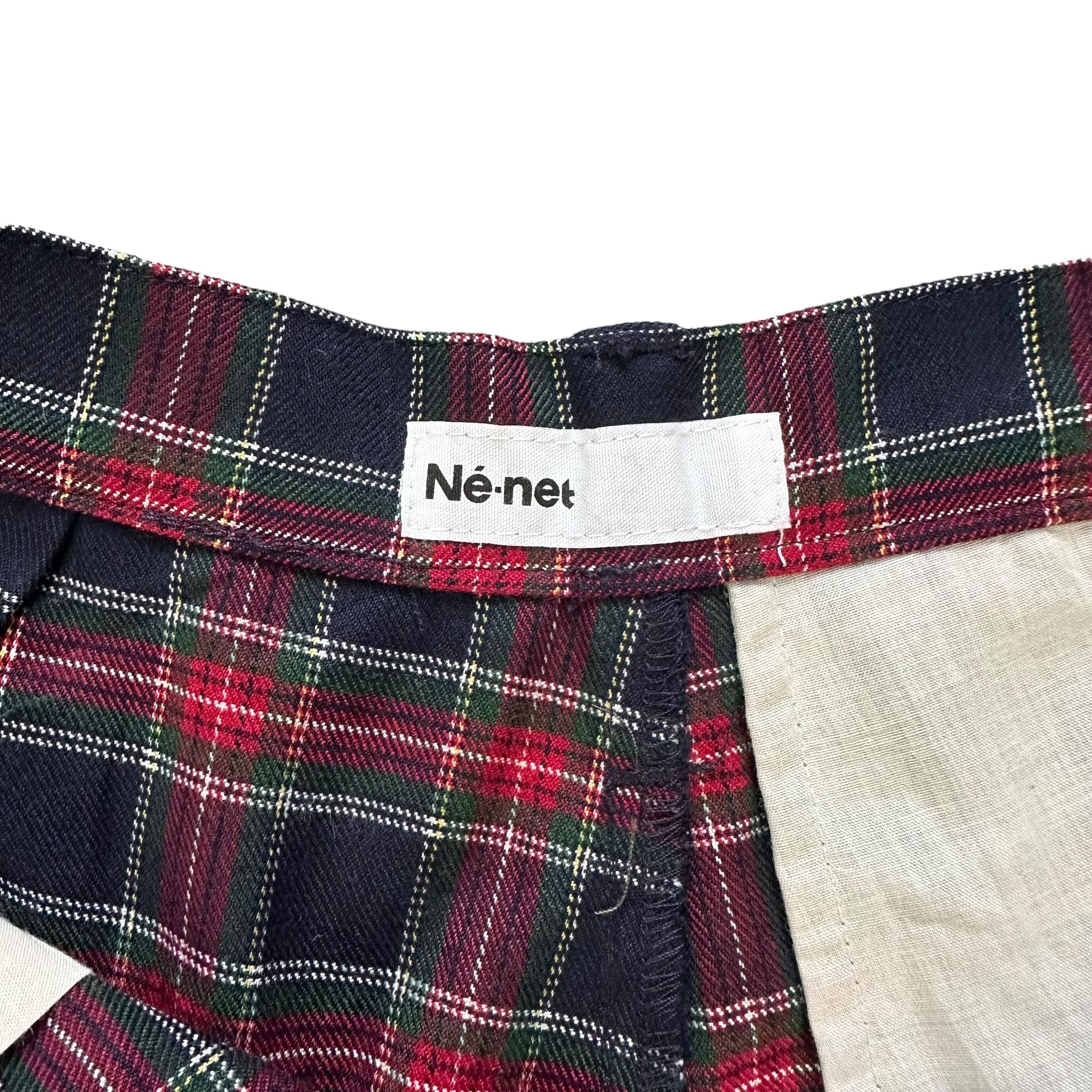 Issey Miyake Ne-Net Back Patches Logo Checked Shorts Pant #A57-1312 Size US 26 / EU 42 - 8 Thumbnail