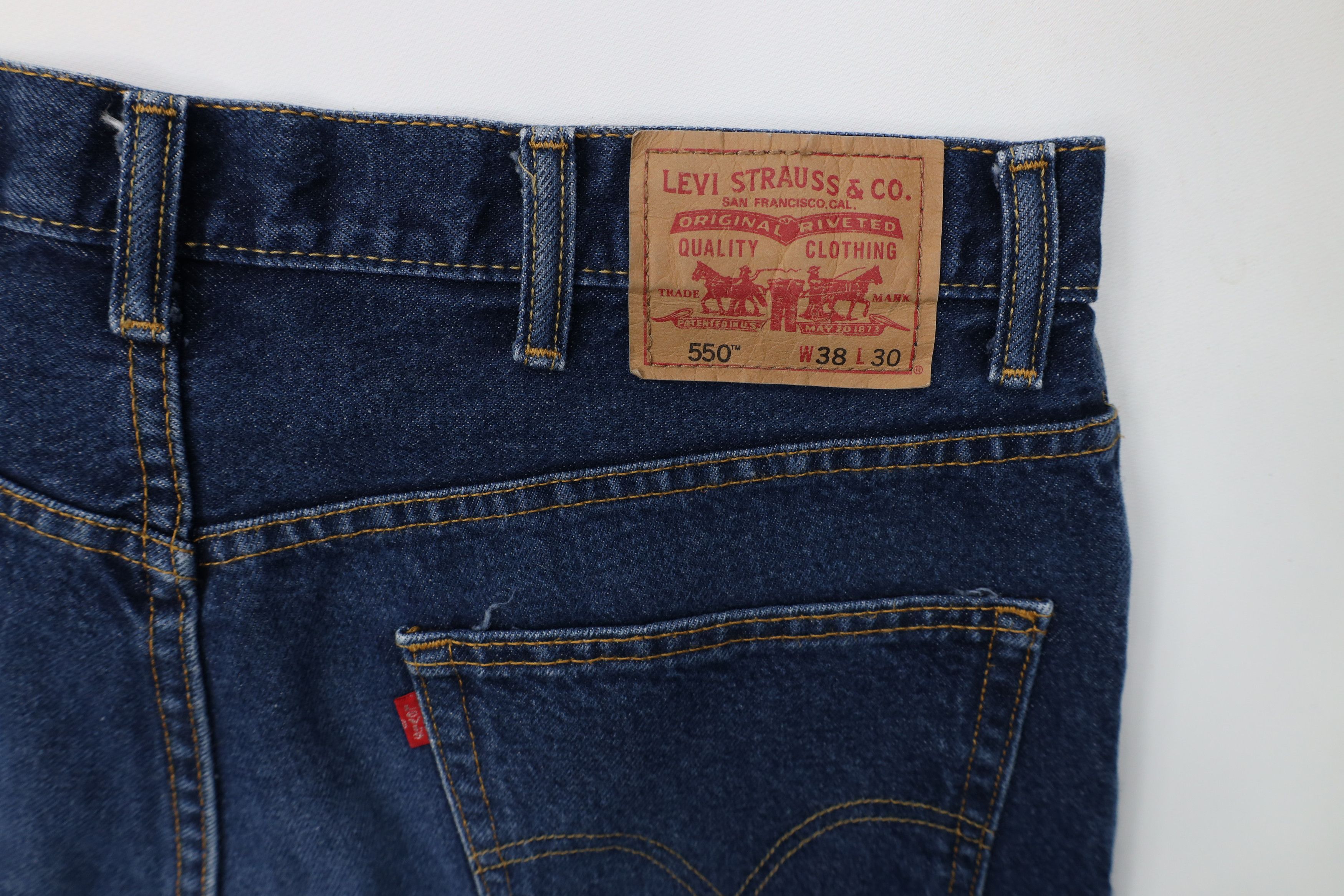 Levi's Vintage Y2K Levis 550 Relaxed Fit Denim Jeans Blue Cotton Size US 38 / EU 54 - 13 Thumbnail