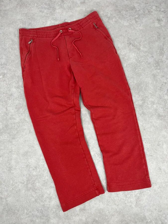 Prada 2000s Prada Red Zip-Pocket Jogger Pants Size 26" / US 2 / IT 38 - 5 Thumbnail