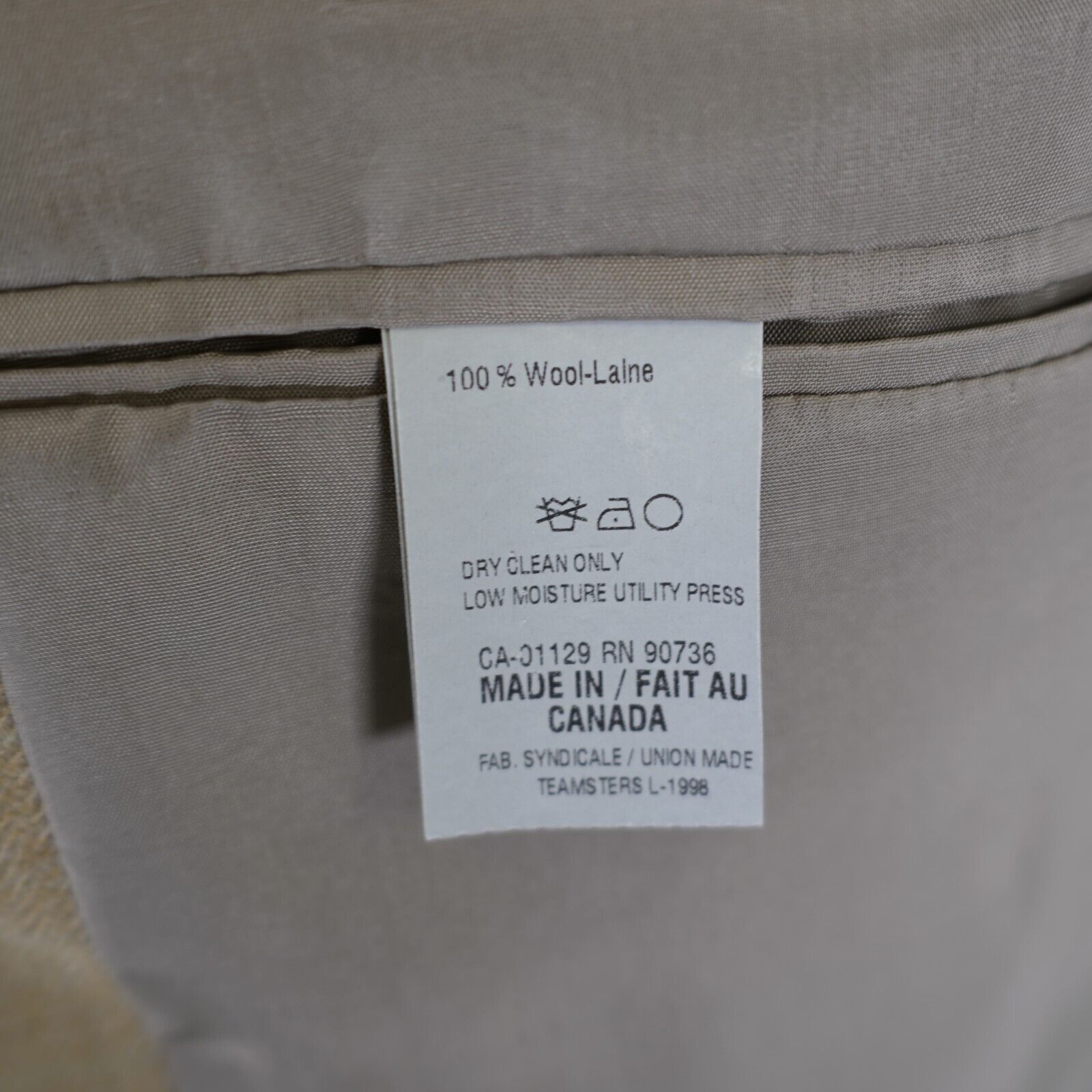 Chaps Ralph Lauren Chaps Ralph Lauren Tweed Wool Tan Herringbone Blue Windowpan Size 42R - 10 Thumbnail