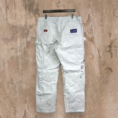 Dickies Carpenter Pants 38x32 Snow White Baggy Fit Work Wear