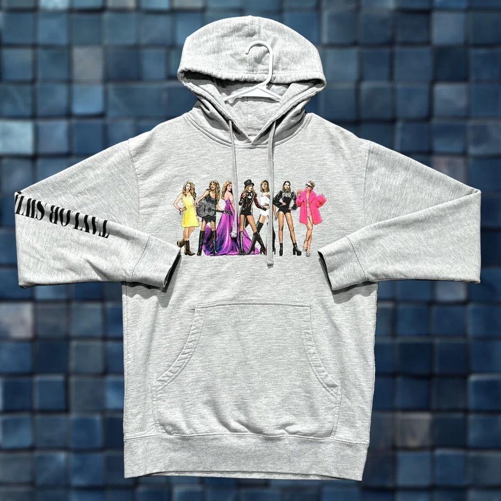 Vintage Taylor Swift Hoodie Womens Medium Gray Lover Era Graphic Print EUC Size M / US 6-8 / IT 42-44 - 1 Thumbnail