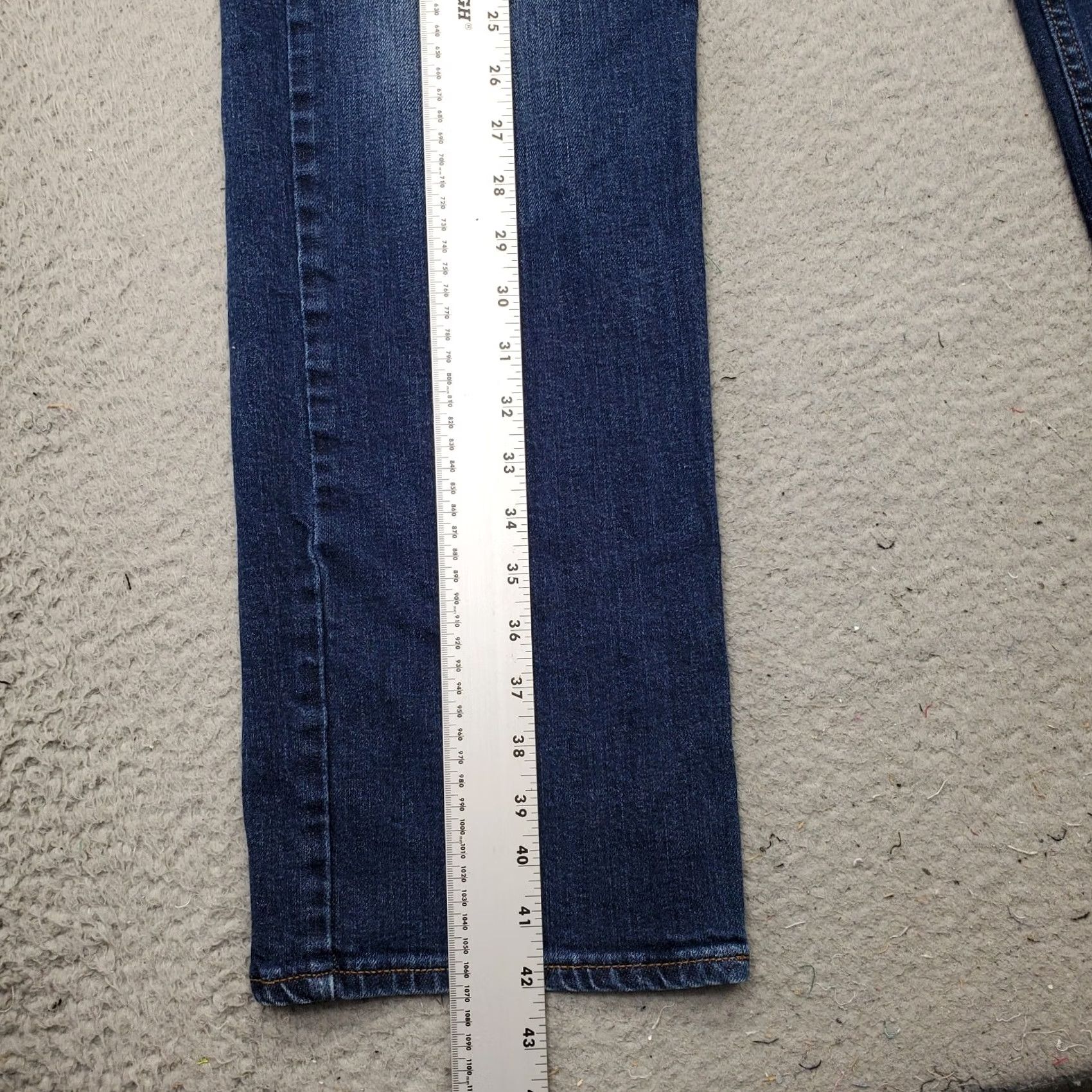 Old Navy Old Navy Jeans Womens 36x34 Straight Denim Blue 5-Pocket Regular Fit XS? Size 25" / US 0 / IT 36 - 3 Thumbnail