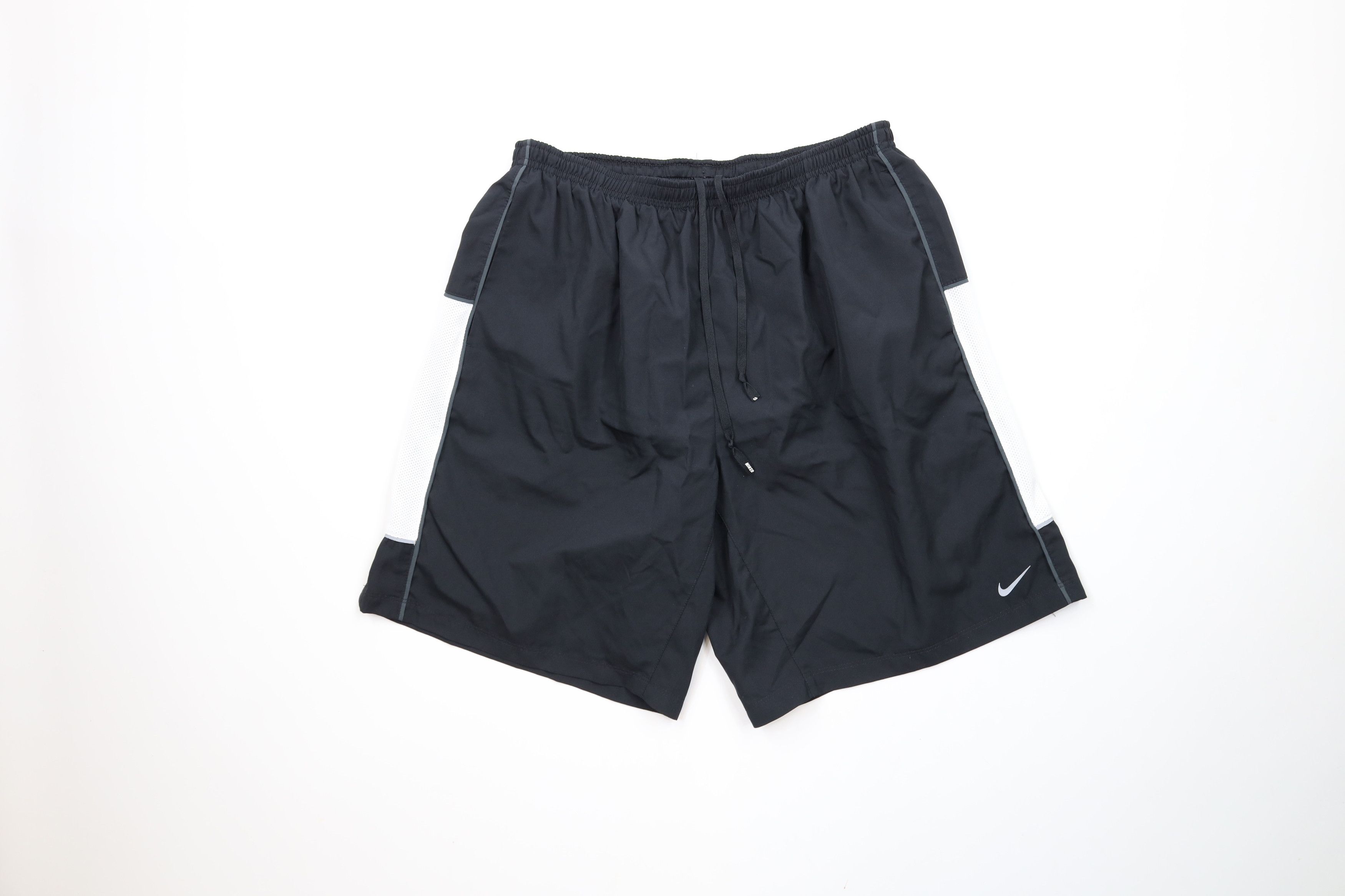 Nike × Vintage Vintage Nike Scott Mini Swoosh Reflective Lined Shorts Black Size US 34 / EU 50 - 1 Thumbnail