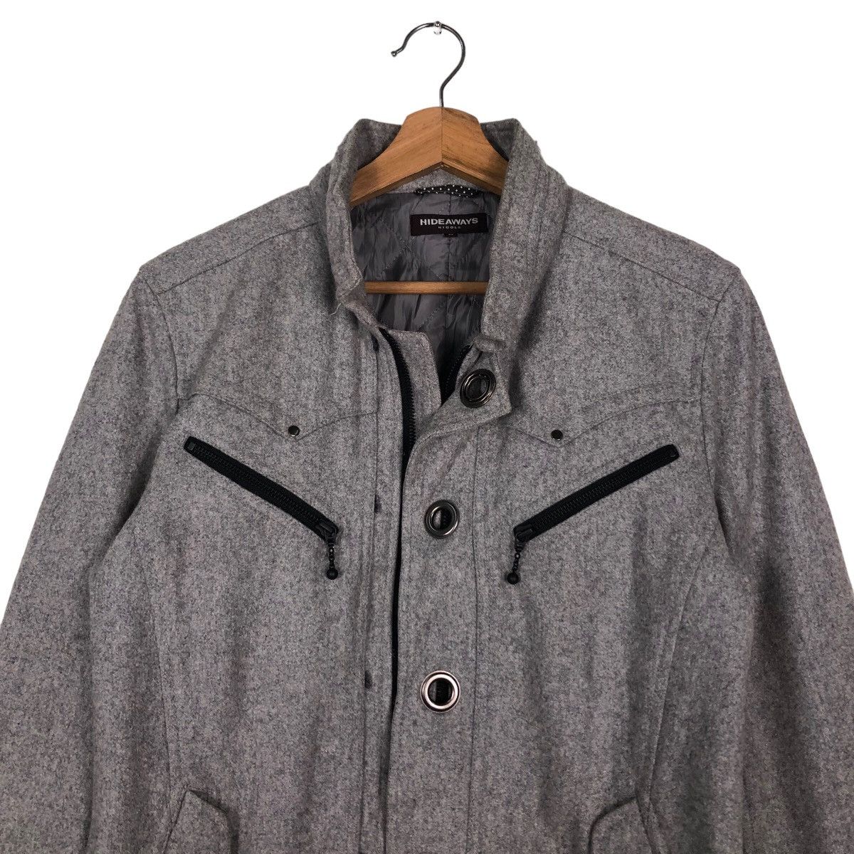 Japanese Brand 🔥Vintage Wool Biker Jacket Hideaways Nicole Issey Miyake Size US M / EU 48-50 / 2 - 3 Thumbnail