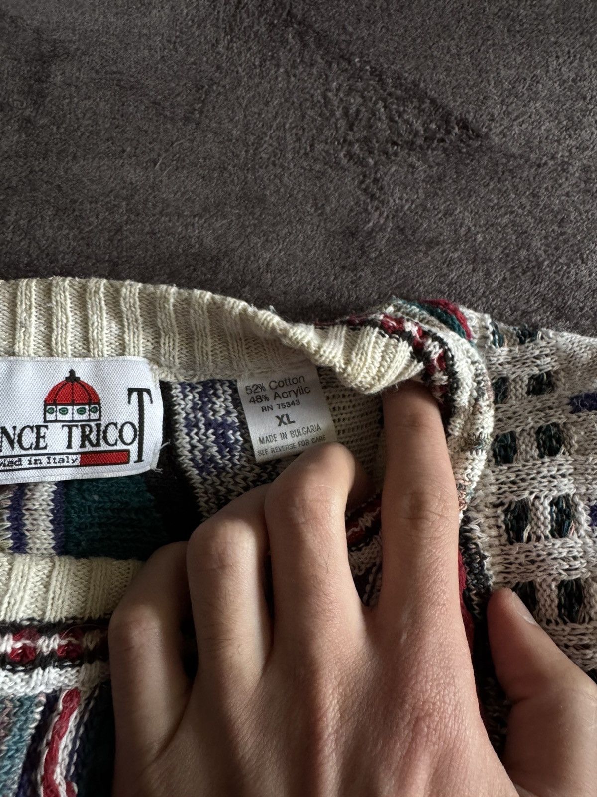 Florence Tricot × Vintage Vintage Florence Tricot Coogi style sweater pleated y2k Size US XL / EU 56 / 4 - 7 Thumbnail