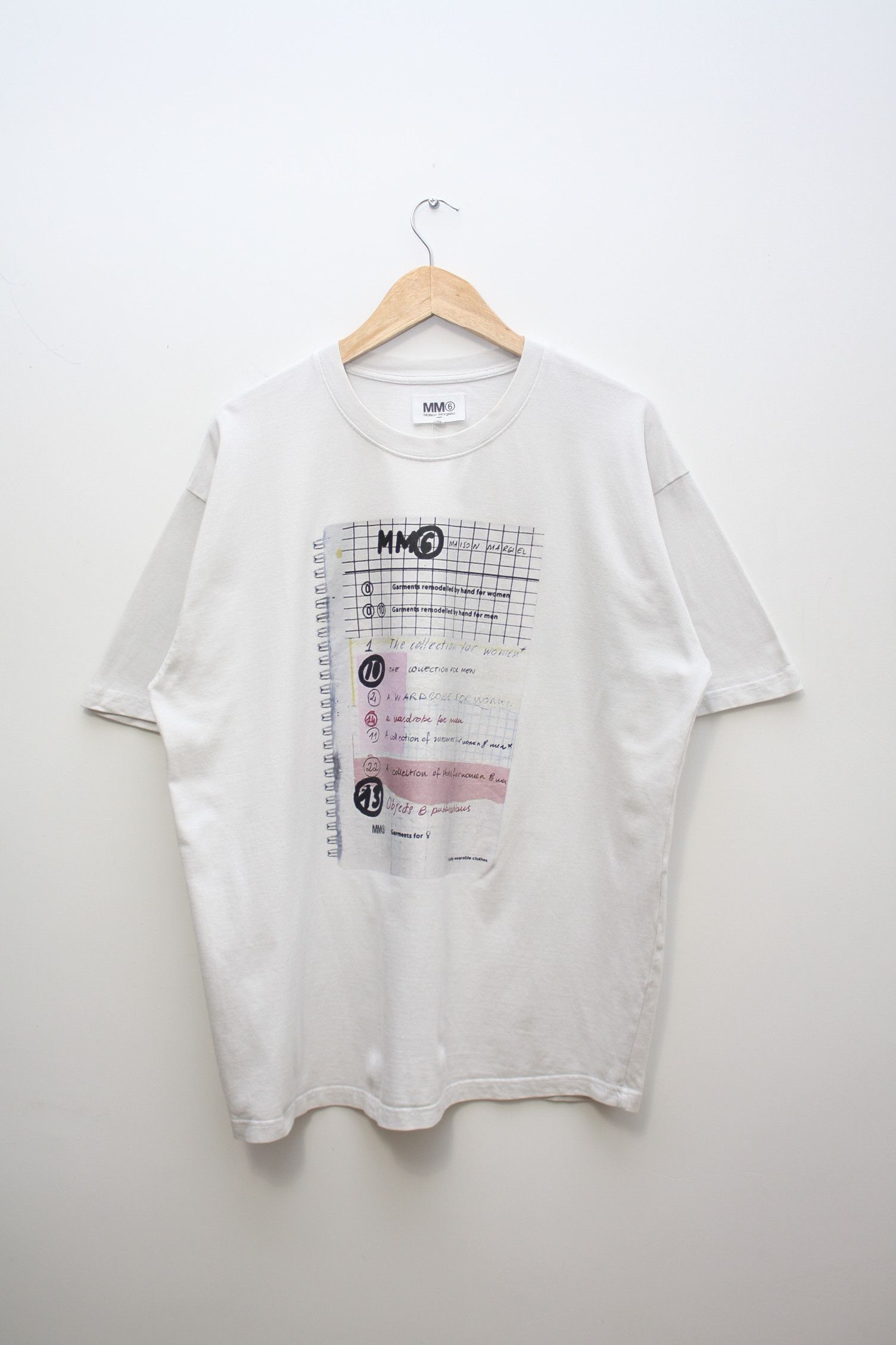 image of Maison Margiela Mm6 White T-Shirt, Men's (Size XL)