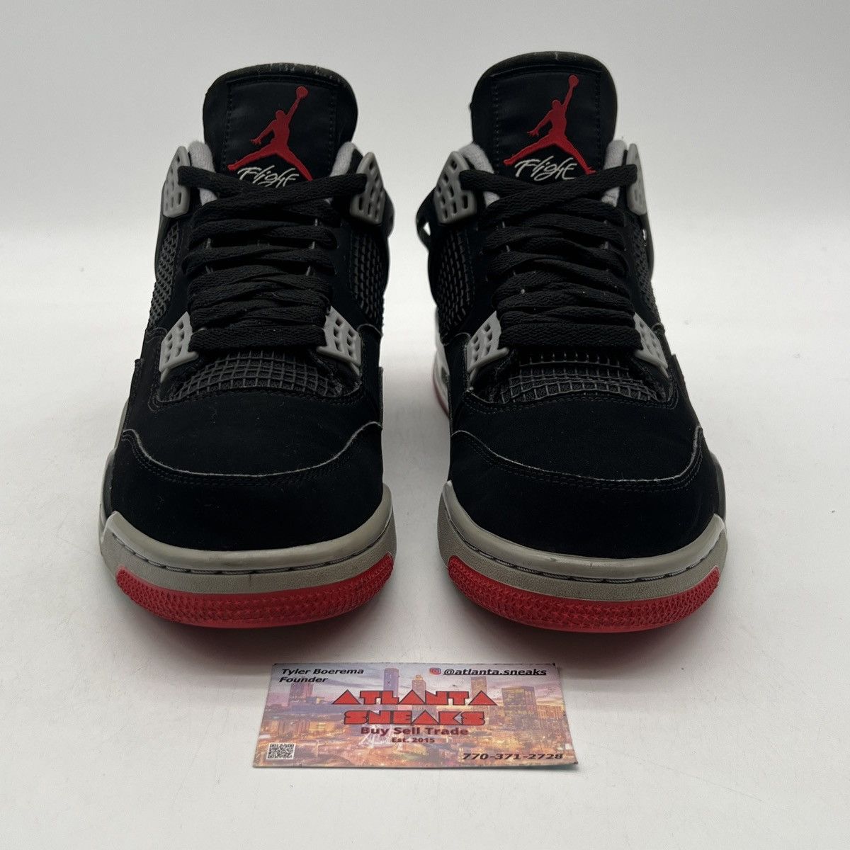 Jordan Brand Air Jordan 4 bred Size US 10.5 / EU 43-44 - 2 Thumbnail