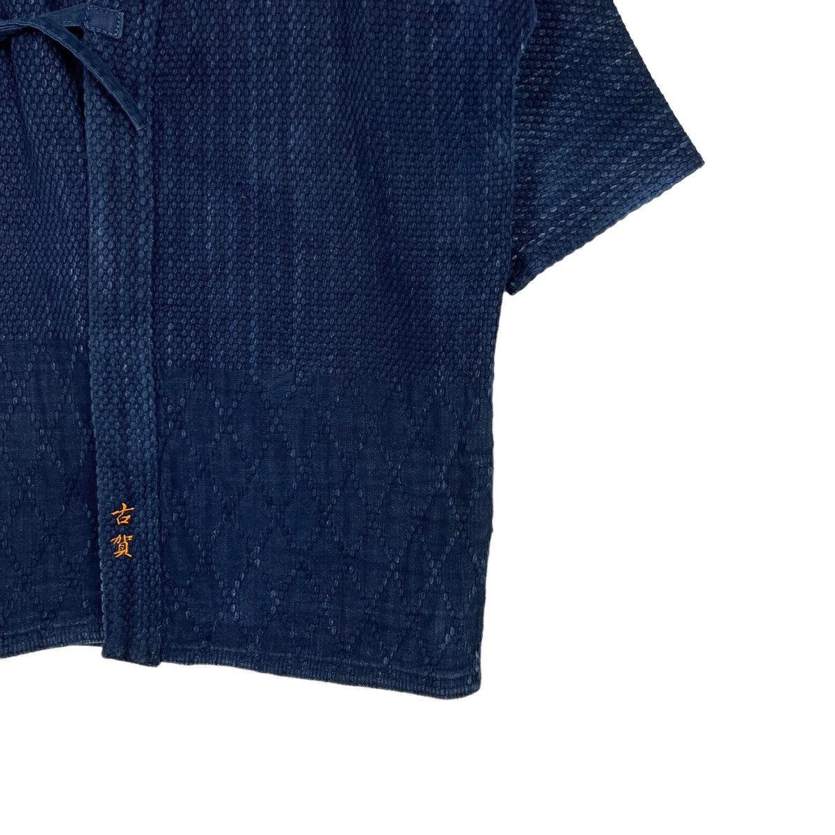 Indigo × Japanese Brand 🔥 VINTAGE 60s INDIGO KENDO CARDIGAN JACKET Size US M / EU 48-50 / 2 - 5 Thumbnail