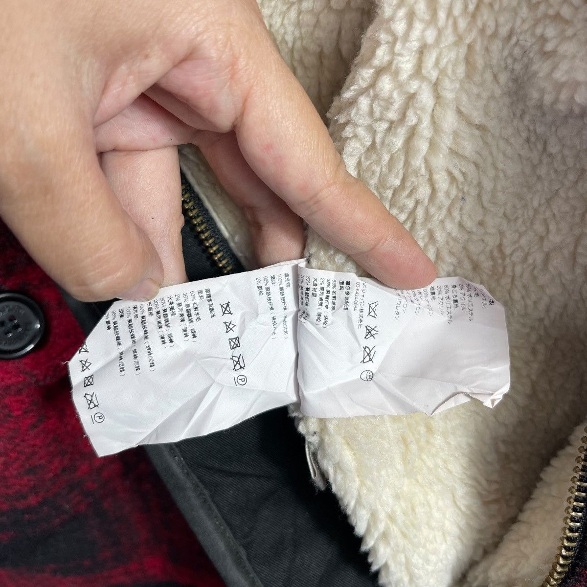 Napapijri Napapijri Red Black Buffalo Plaid Wool Blend Sherpa Lined Size US M / EU 48-50 / 2 - 8 Thumbnail