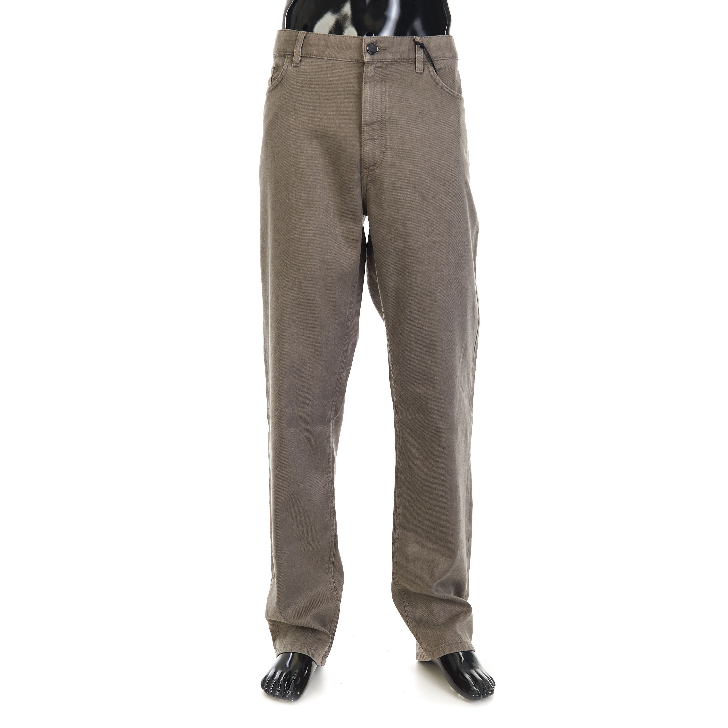 Ermenegildo Zegna Dark Taupe Stretch Cotton & Linen Roccia Jeans Size US 38 / EU 54 - 1 Thumbnail