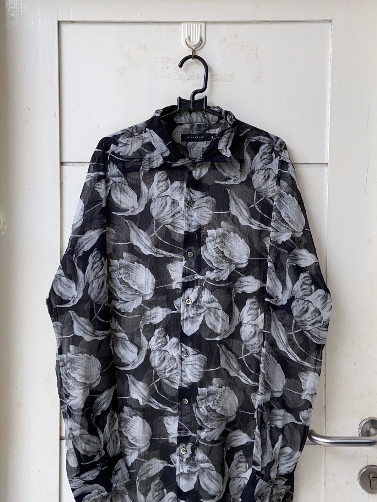 CIVARIZE CIVARIZE Floral Patterned Mesh Shirt Size US M / EU 48-50 / 2 - 11 Thumbnail