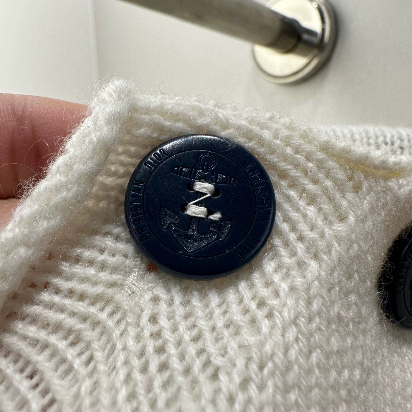 Christian Dior Monsieur Christian Dior mar595 Sun Logo Shldr Cashmere Sweater 36 Size XS / US 0-2 / IT 36-38 - 7 Thumbnail