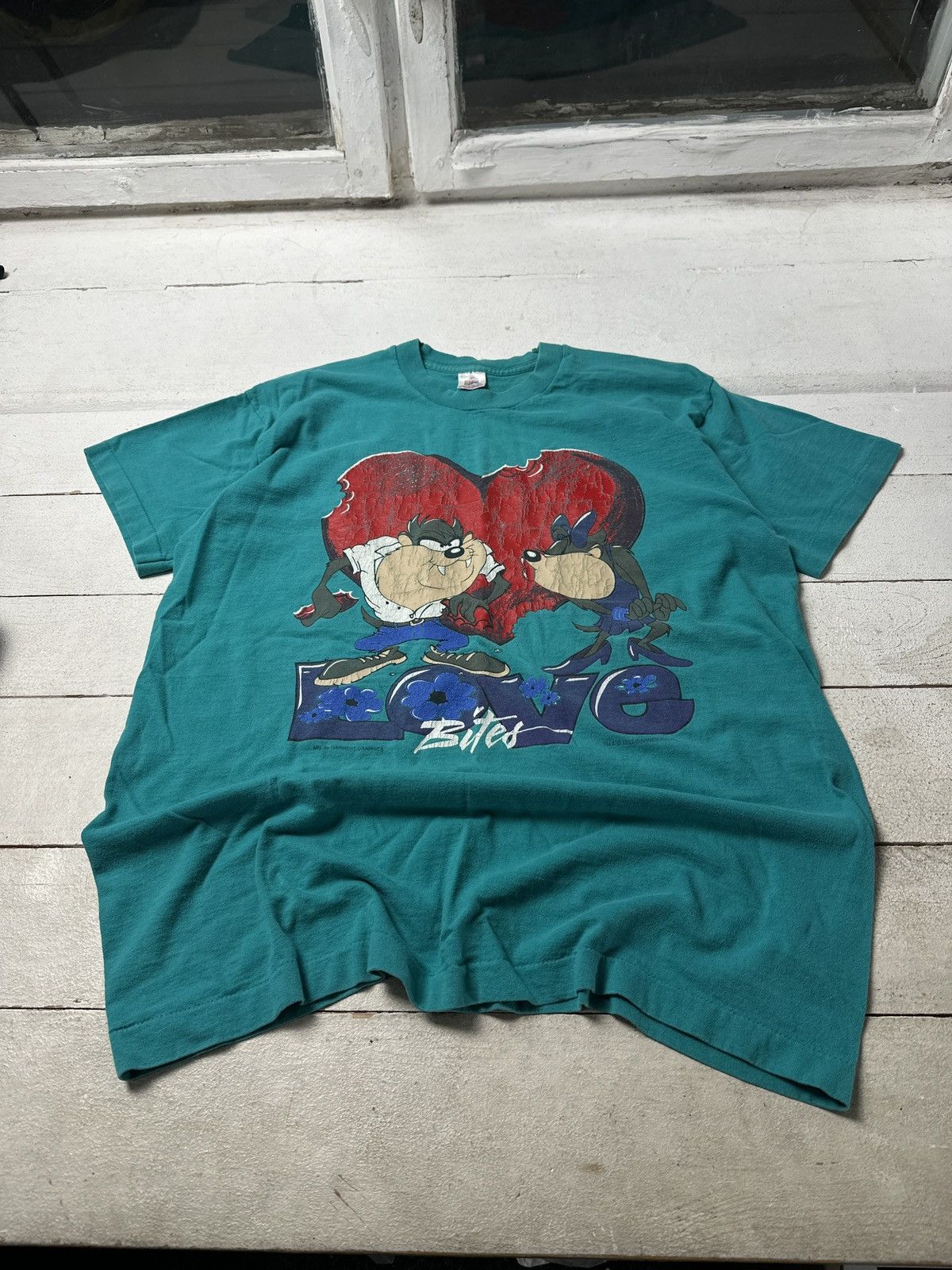 Warner Bros 1995🚨 TAZ WARNER BROS. BIG LOGO RARE COPYRIGHT Size US XL / EU 56 / 4 - 1 Thumbnail