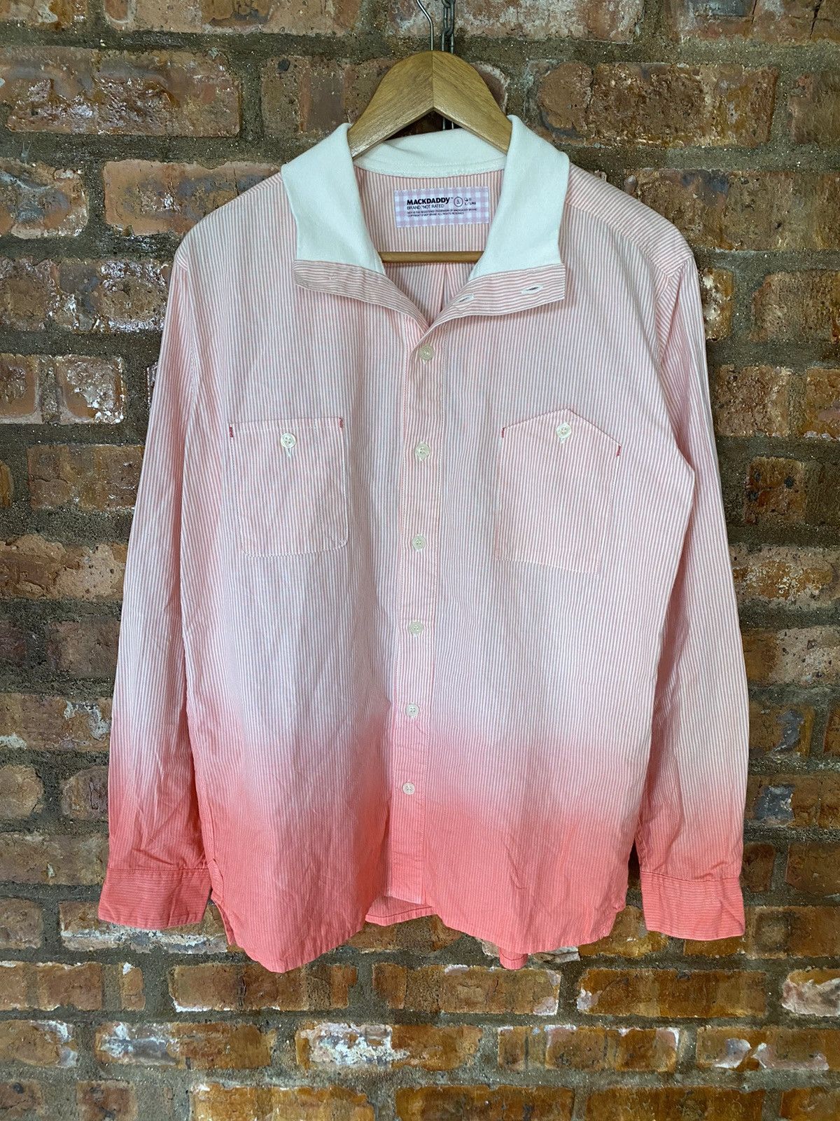 Japanese Brand × MasterPiece × PHENOMENON 🔥🔥🔥MACKDADDY gradient sweat collar button up Size US L / EU 52-54 / 3 - 2 Thumbnail