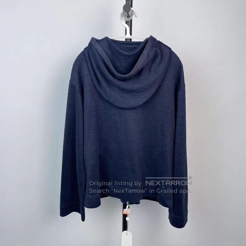 Loro Piana Loro Piana Linen Cardigan with Hood, Dark Blue Size S / US 4 / IT 40 - 2 Thumbnail