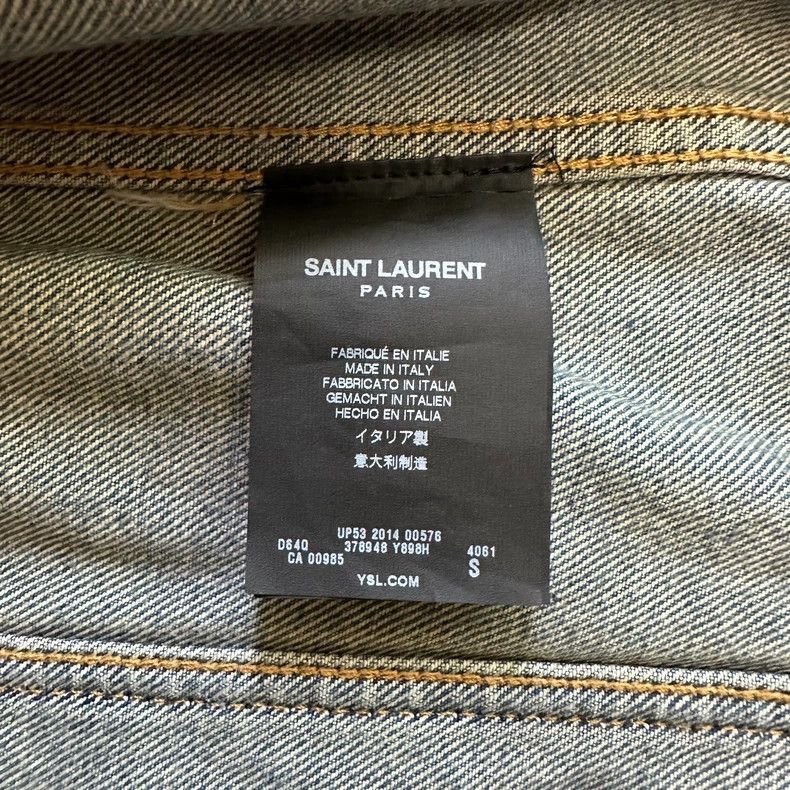 Saint Laurent Paris saint laurent blue studded denim jacket-2507 Size US S / EU 44-46 / 1 - 4 Thumbnail