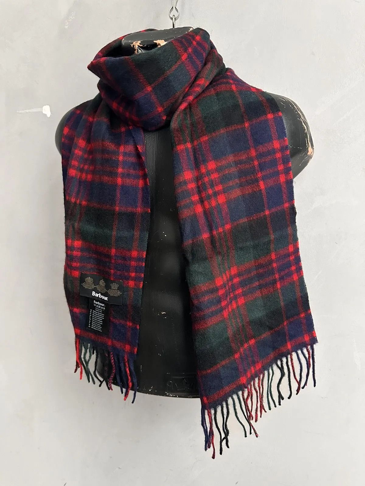 Vintage Vintage Wool Barbour Scarf Burberry Nova Check Loro piana Size ONE SIZE - 10 Thumbnail