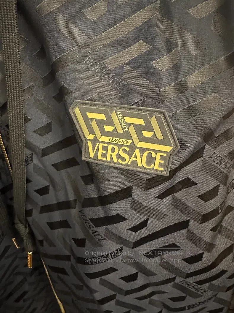 Versace Versace Maze series patchwork hooded leather jacket Size US L / EU 52-54 / 3 - 5 Thumbnail