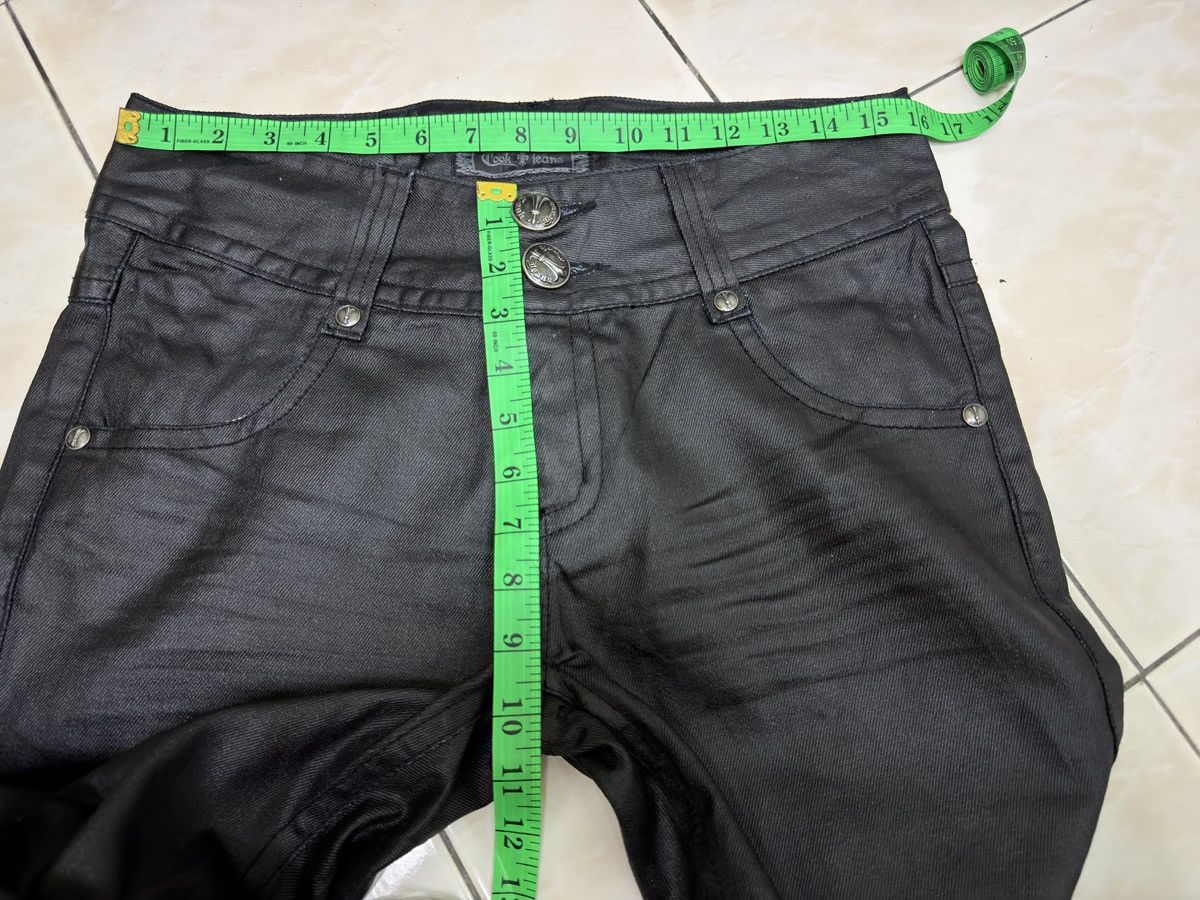 Le Grande Bleu (L.G.B.) Vintage Y2K Cook Jeans Coated Wax Finish Flared Jeans Size US 31 - 15 Thumbnail