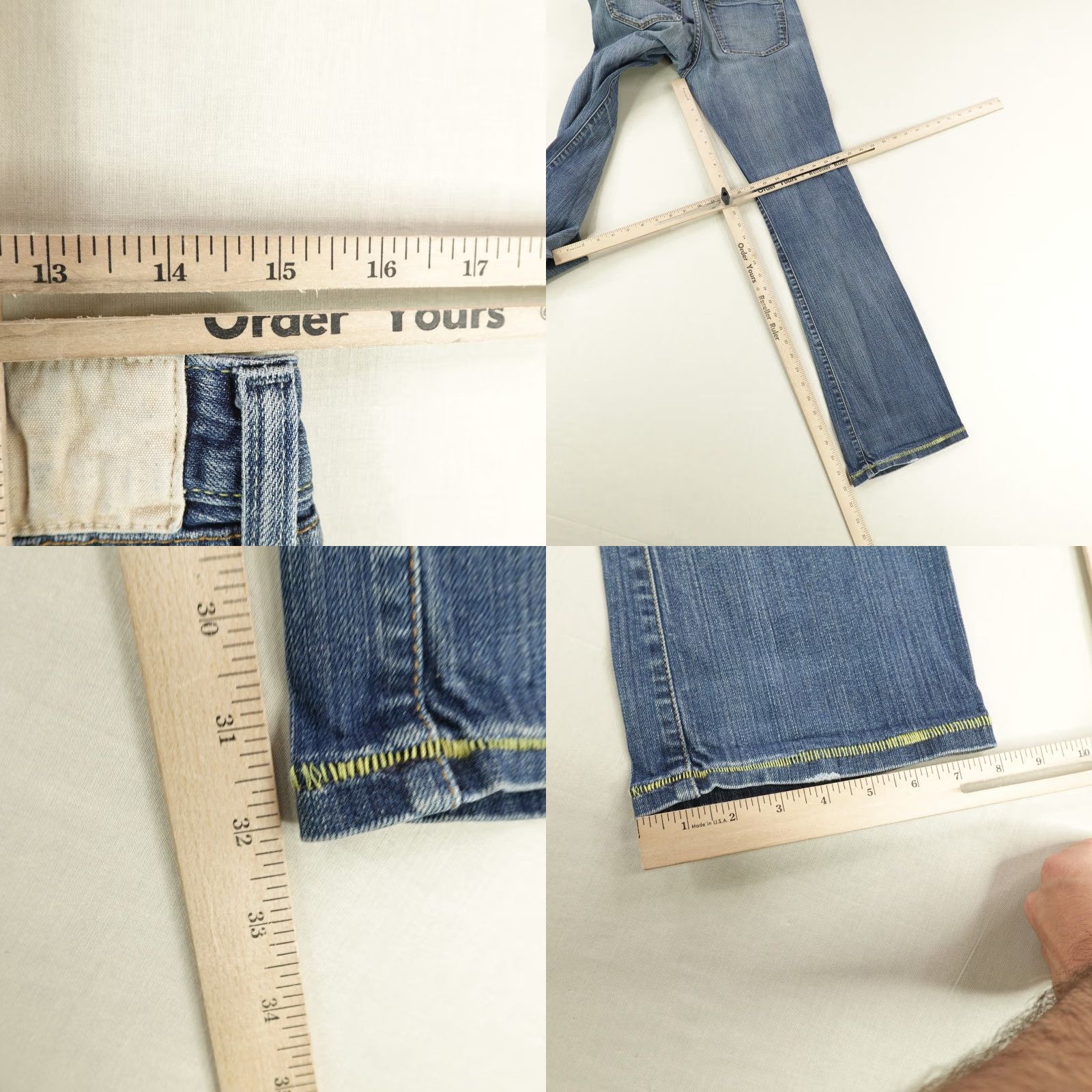 Vintage VINTAGE Loomstate Jeans Womens 30 Blue Denim Bootcut Organic Cotton Made in USA Size US 30 / EU 46 - 8 Thumbnail