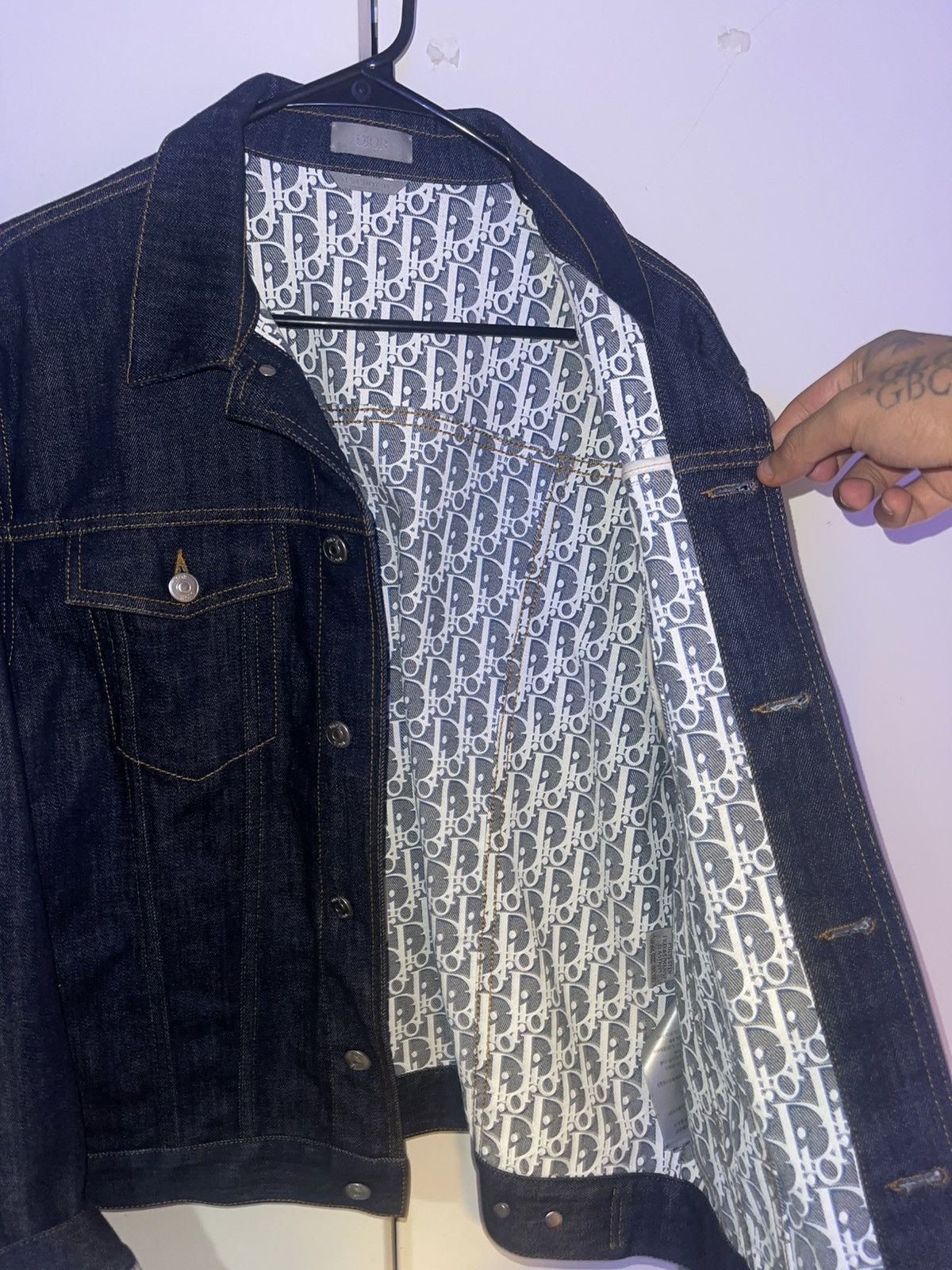 Dior Dior Blue Denim Jean Jacket Size 52S - 6 Thumbnail