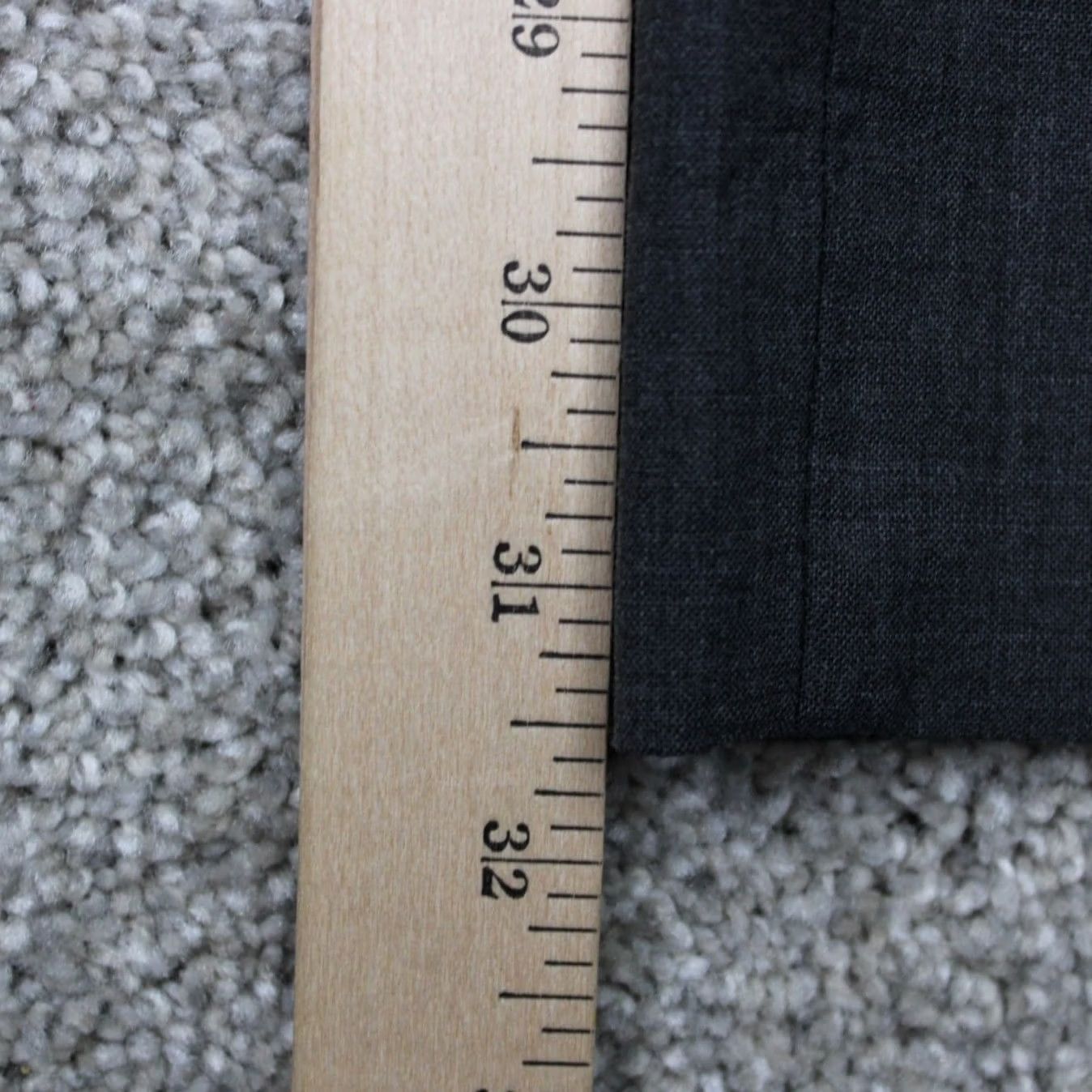 Banana Republic Banana Republic Pants Mens 35x32 Gray Wool Stretch Flat Front Dress Pants Regular Rise Front Front Flat Front Pockets City Preppy Mens Size US 35 - 4 Thumbnail