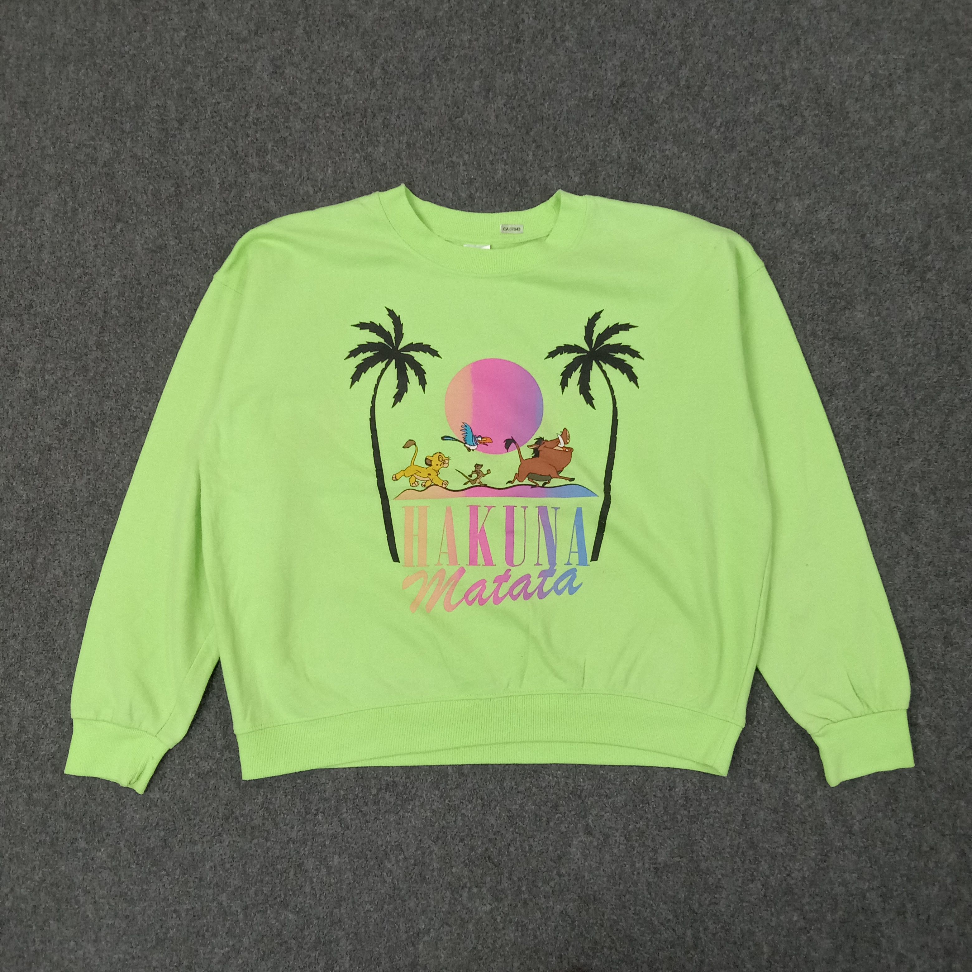 Disney Hakuna Matata Disney Movie Promo Sweatshirt C243N13 Size US L / EU 52-54 / 3 - 1 Thumbnail