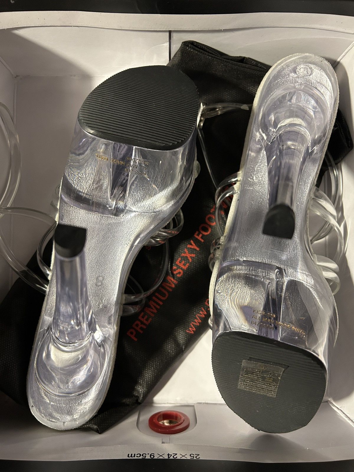 Pleaser Clear Pleaser heels NEVER WORN Size US 8 / IT 38 - 3 Thumbnail