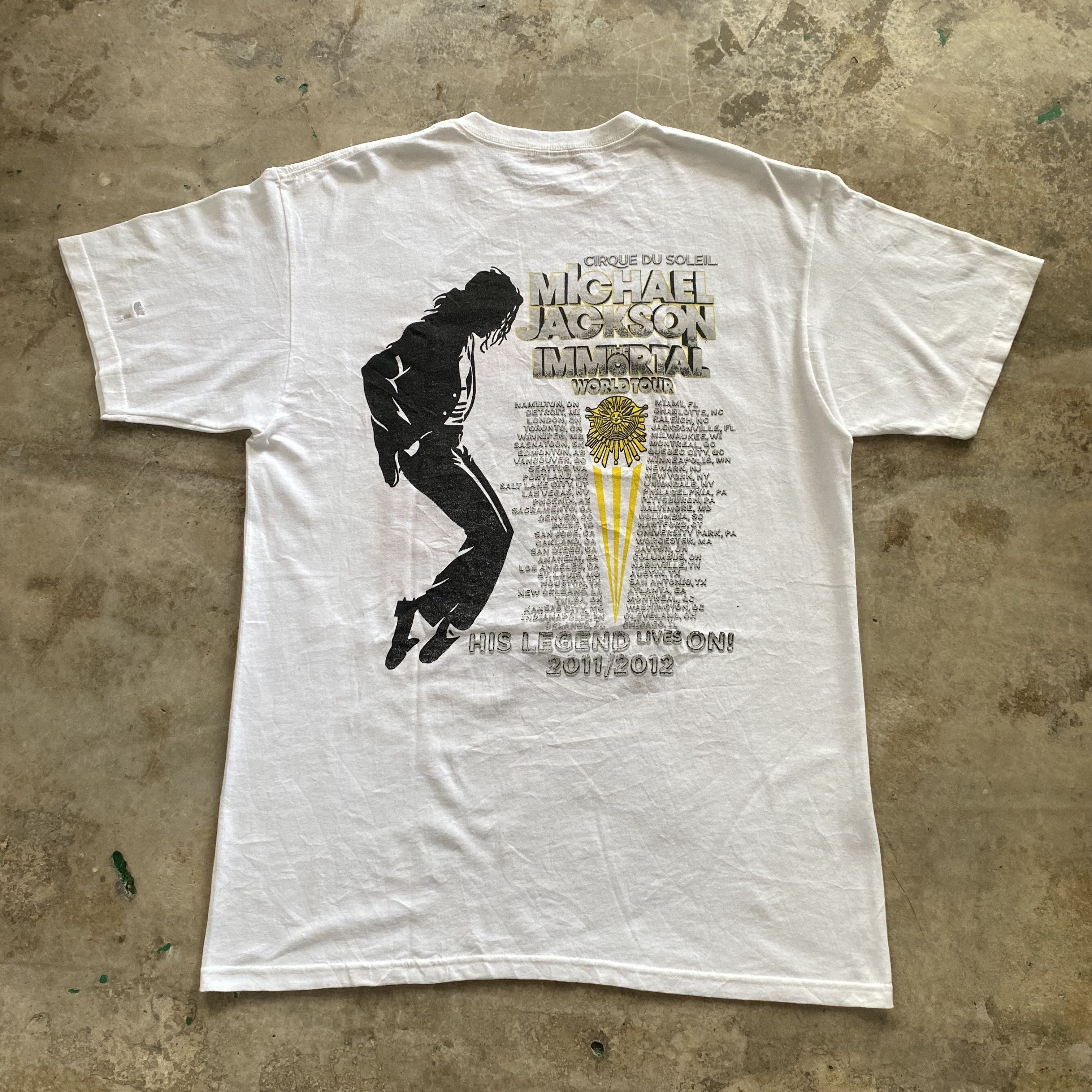 Anvil × Band Tees Michael Jackson The Immortal Tour T Shirt TS015 Size US L / EU 52-54 / 3 - 4 Thumbnail