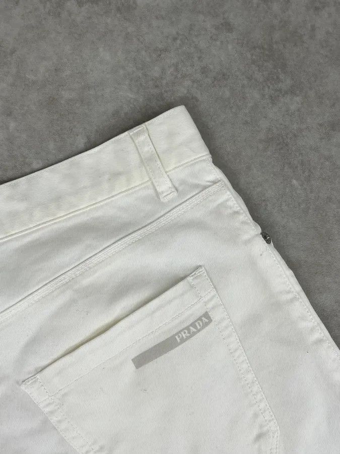 Prada SS2009 Prada White Classic Denim Jeans Size US 32 / EU 48 - 10 Thumbnail