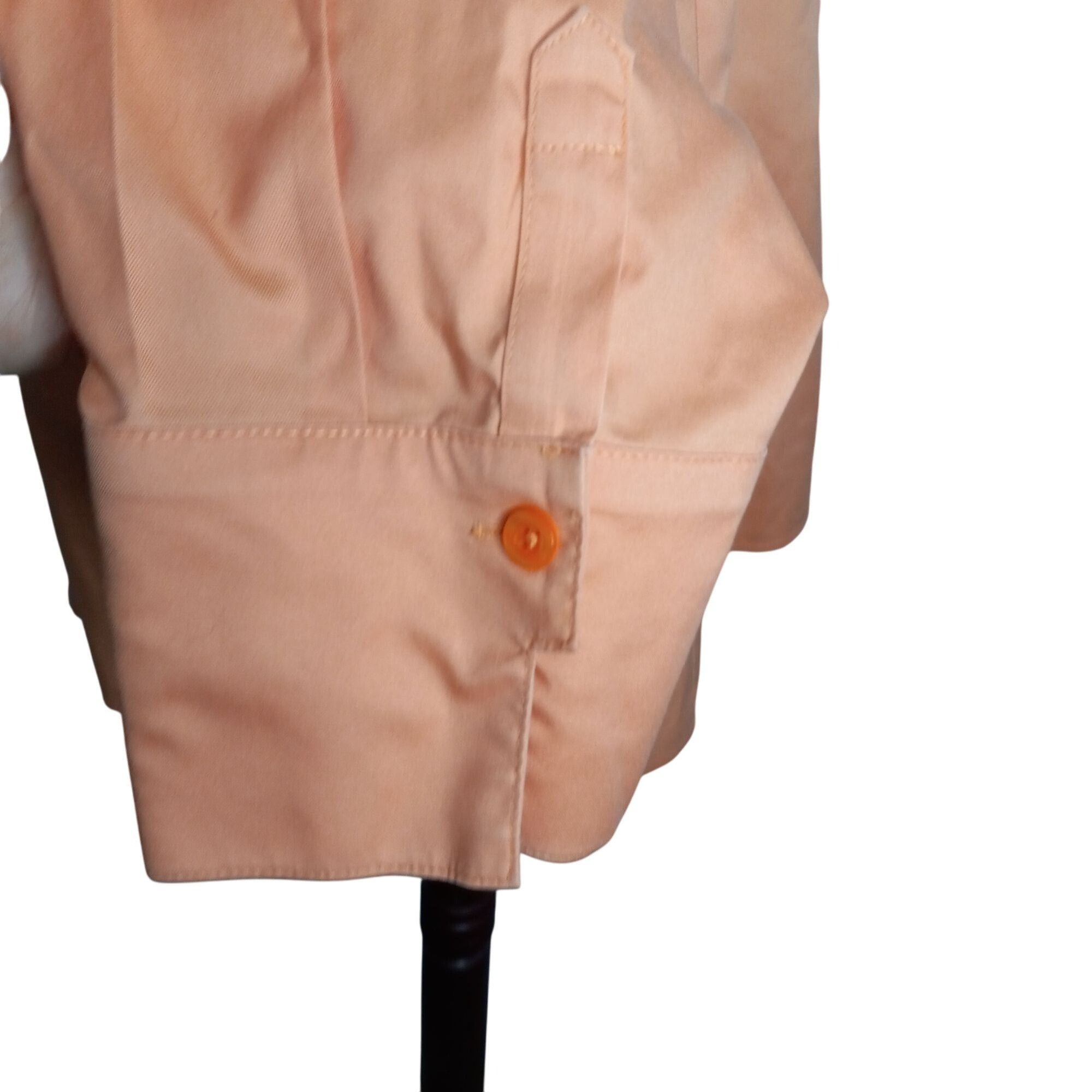 Chicos Chicos Size 2 Large Blouse Womens Orange No Iron Cotton Size L / US 10 / IT 46 - 6 Thumbnail